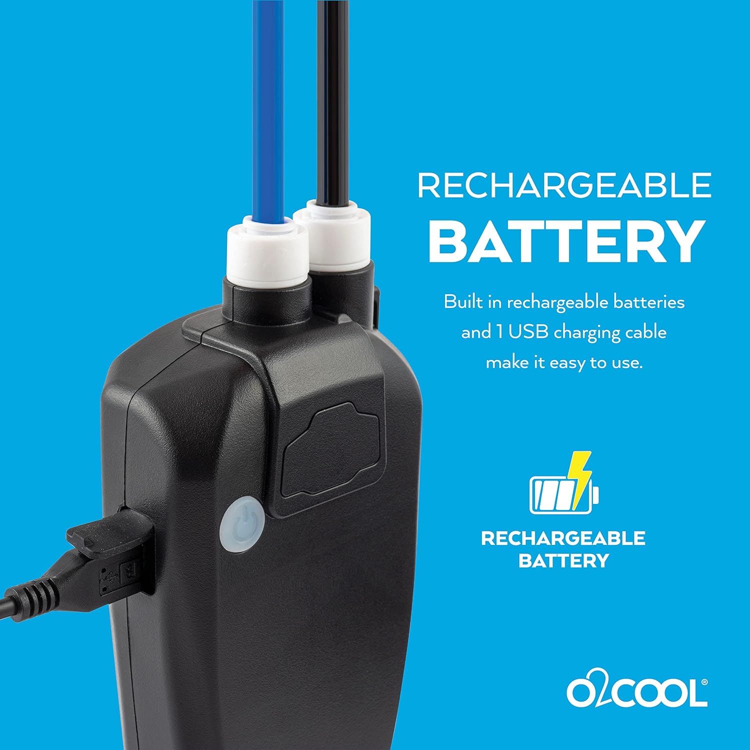 Rechargeable Outdoor Misting Rope, Up to 25 FT + 6 Mister Nozzles, NO Water Hose or Power Source Needed, Misters for Outside Patio or Misters for Reptiles Water Mister - Image 6