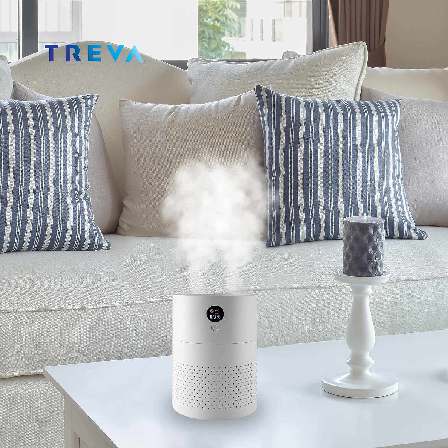 Portable Cool Mist Humidifier 2 Liter Capacity Rechargeable Battery Powered 2 Misting Modes Led Display Panel and Auto Shut Off - Image 8