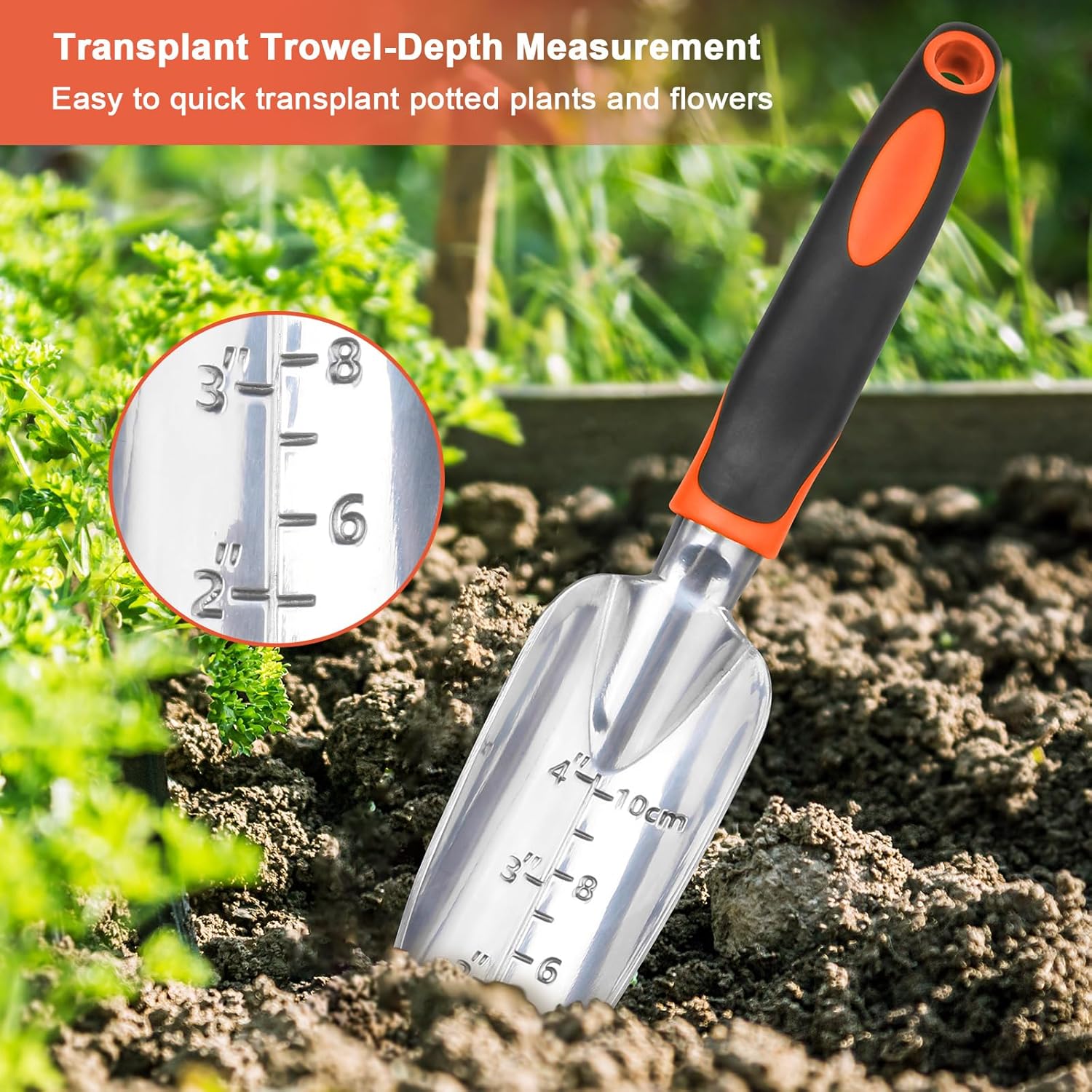 Garden Tools Set, 3 Pack Heavy Duty Gardening Tools Set + Trimmer Shoulder Strap for Weed, Adjustable Shoulder Straps Pads - Image 5
