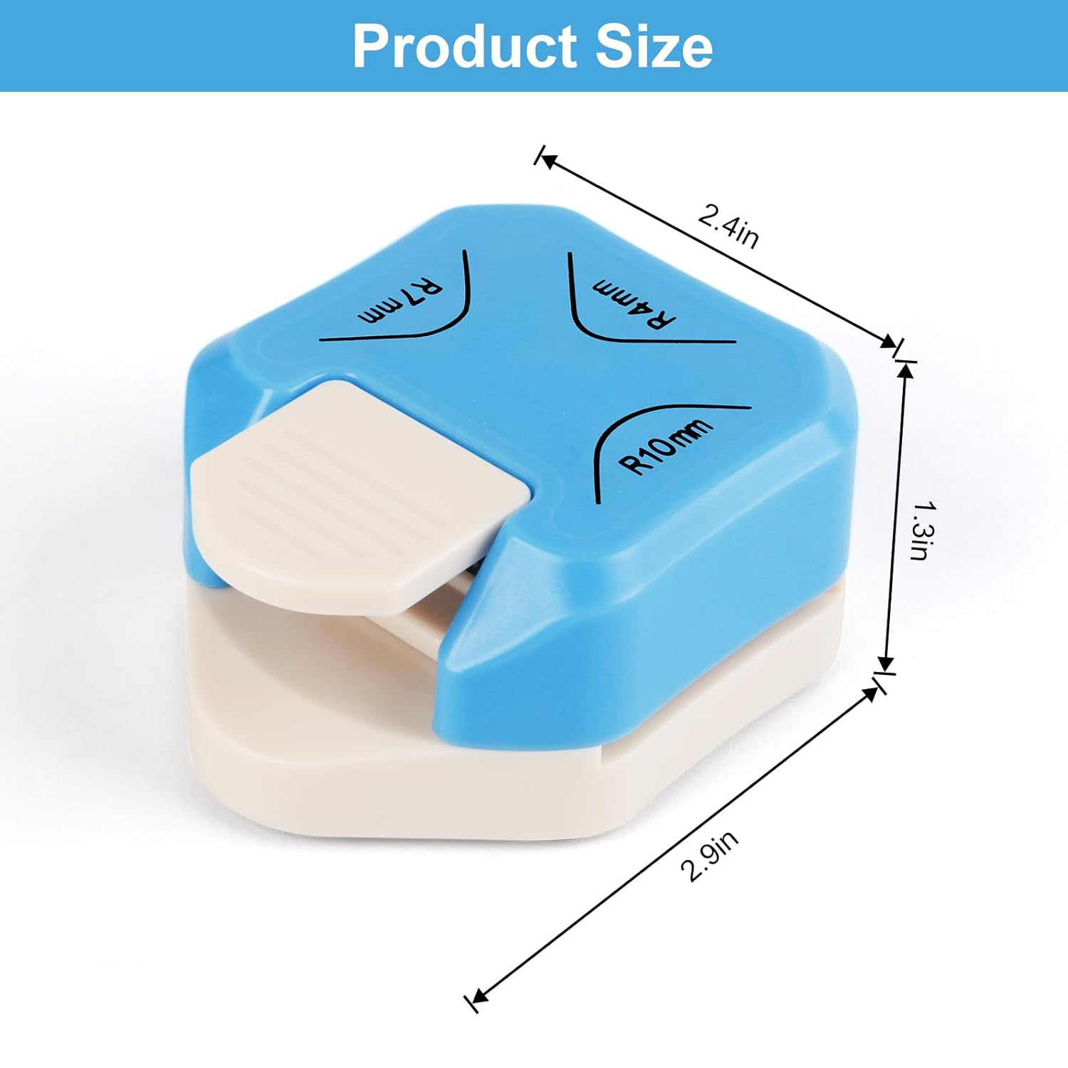 Paper Corner Rounder Punch, Corner Punch Corner Cutter Rounder for Cardstock + Snap Button Kit with Snaps Pliers, 240 Sets Plastic Snaps for Fabric - Image 2