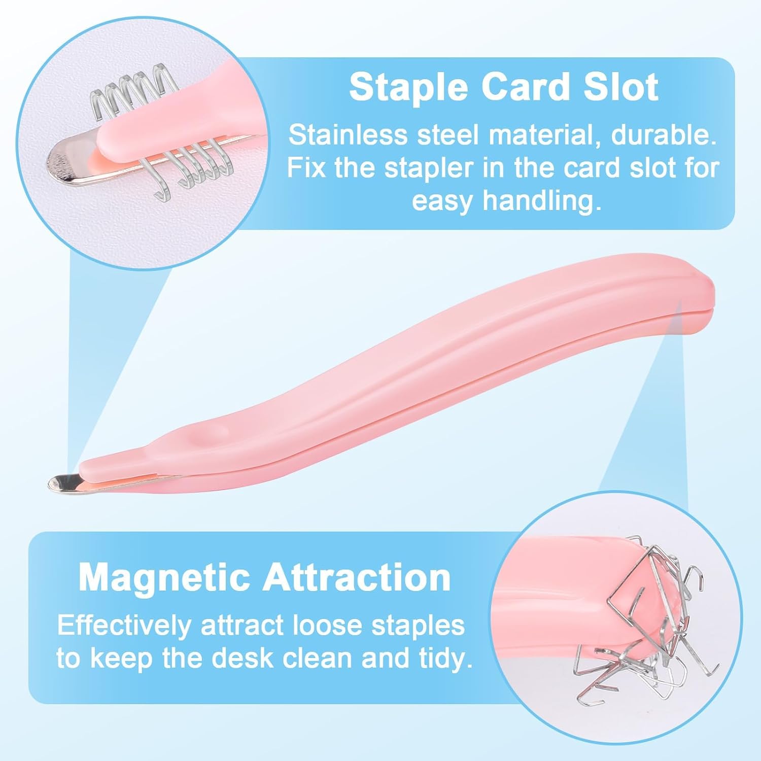 5 Pack Magnetic Staple Remover Tools, Professional Stapler Removers + Garden Tools Sets, Gardening Tool Set with 39.3 in Repotting Mat - Image 5