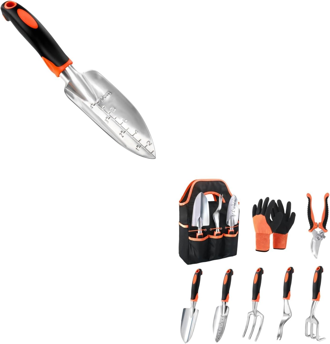 Garden Shovel Trowel Garden Tool with Measurement Mark + - Image 1