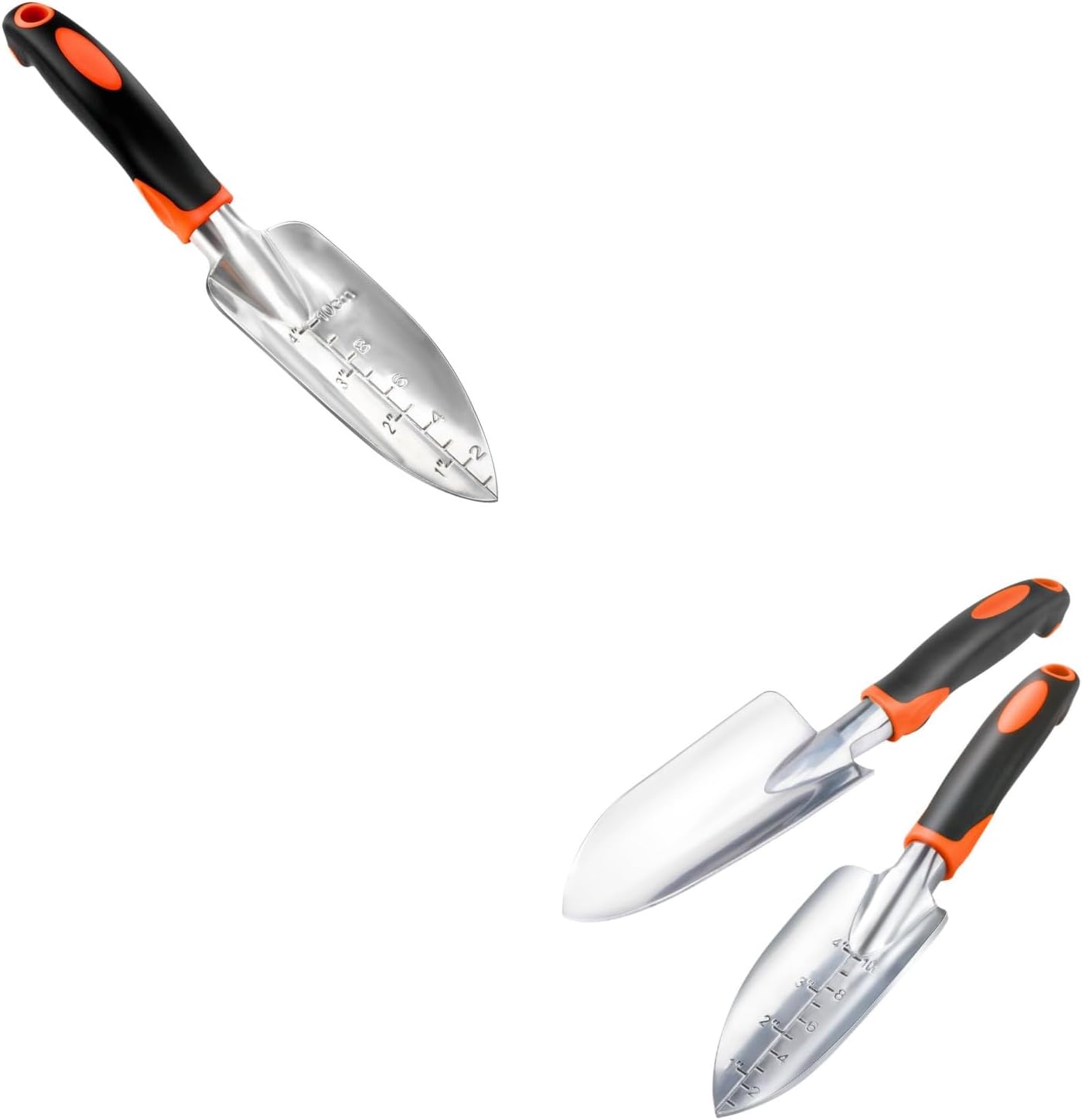 Garden Shovel Trowel Garden Tool with Measurement Mark + 2 Pack Heavy Duty Gardening Tools Set - Image 1