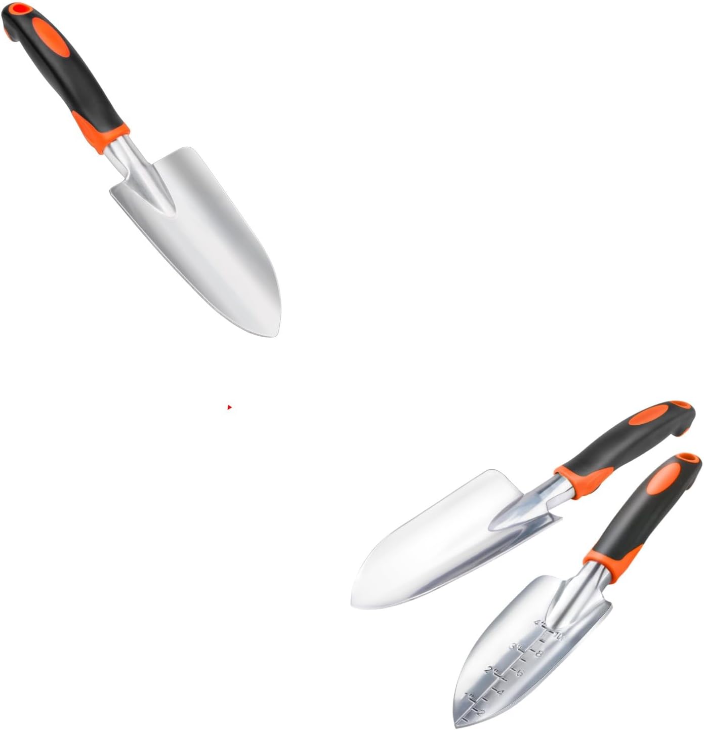 Garden Shovel Garden Hand Trowel, Heavy Duty Hand Shovel with Ergonomic Handle Garden Shovel Trowel + Garden Tool Set, 2 Pack Heavy Duty Gardening Tools Set - Image 1