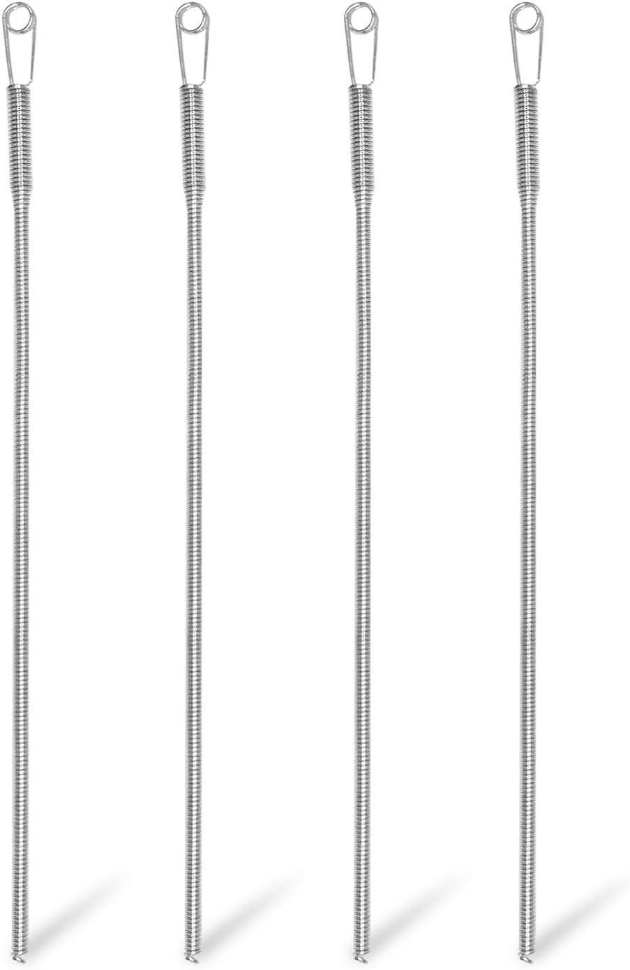 Spring Drawstring Threader,4Pcs Flexible and Elastic Drawstring Threader Tool DIY Rope Threader Clip Hoodie String Replacement Drawstring Puller for Sweatpants,Shorts,Jackets,Coat - Image 1