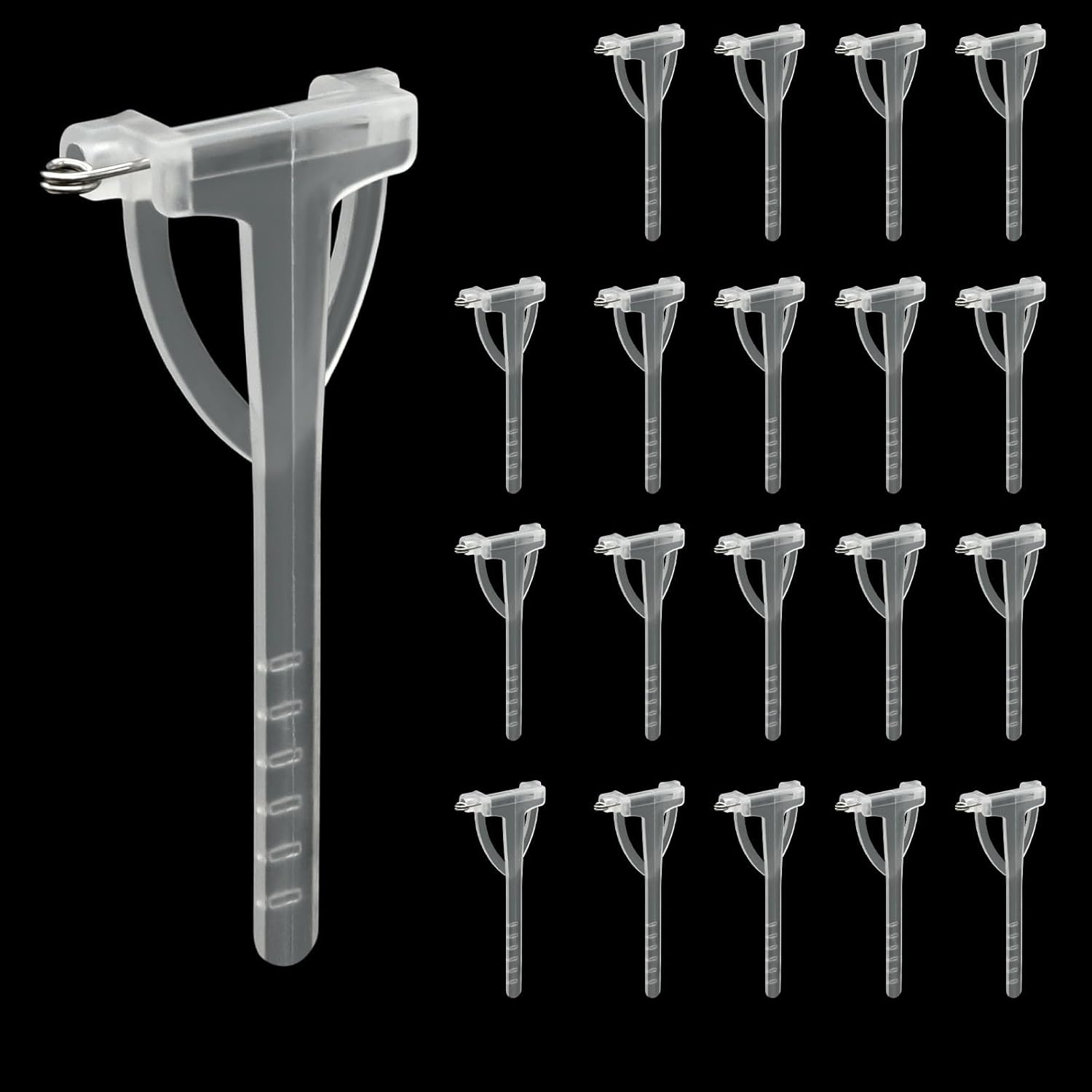 20Pcs Boutonniere Pins,Plastic Corsage Clips T-Shaped Boutonniere Clips for Weddings,Birthday,Festivals Floral Arrangement Fasteners for Suits,Formal Wear(White) - Image 8