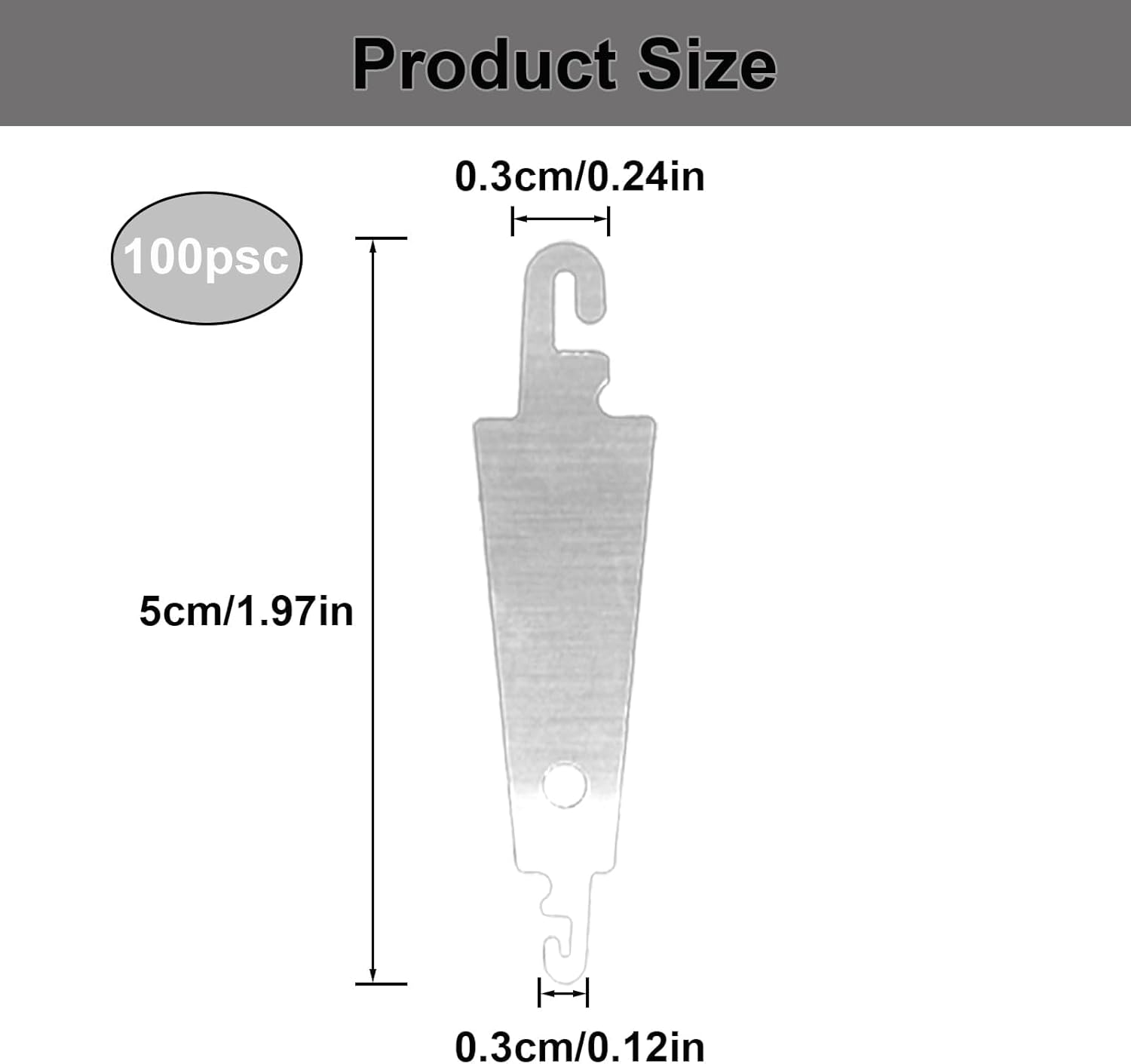 100 Pcs Stainless Steel Needle Threaders,Needle Threader for Hand Sewing Needle Threader Tool for Small and Large Eye Needle Sewing Needle Threader for Cross Stitch Embroidery Craft Knitting - Image 2
