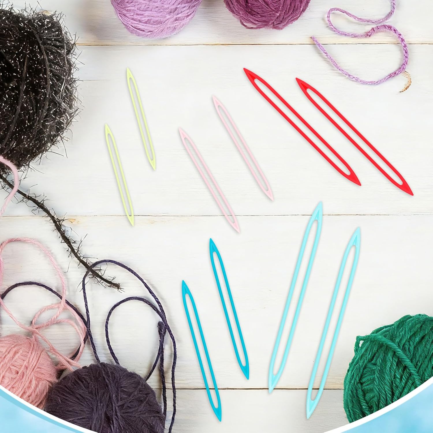 10 Pcs Large Eye Finishing Needles,Plastic Yarn Needles for Sewing Weaving in Ends Tapestry/Darning/Crochet Needle for Thick Bulky Yarn Sewing Knitting Weaving Supplies Accessories (Random Color) - Image 6