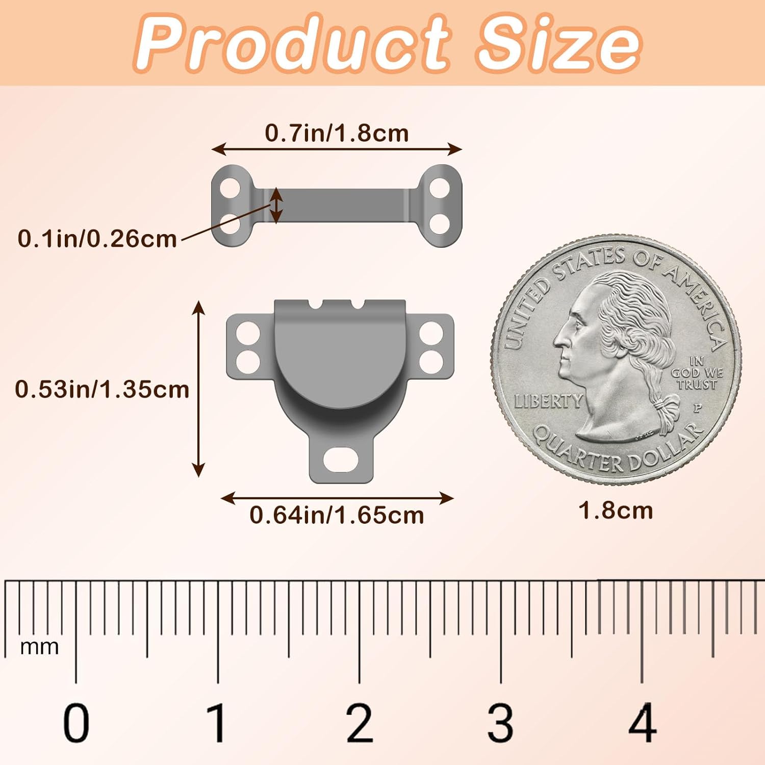 Hook and Eye Closures for Clothing,25 Set Hooks and Eye for Sewing,Clothing,Bra,Pants Waist,Jeans,DIY Craft Sewing Clasp and Snaps Fasteners Kit Hooks Replacement/Repair(Black) - Image 2