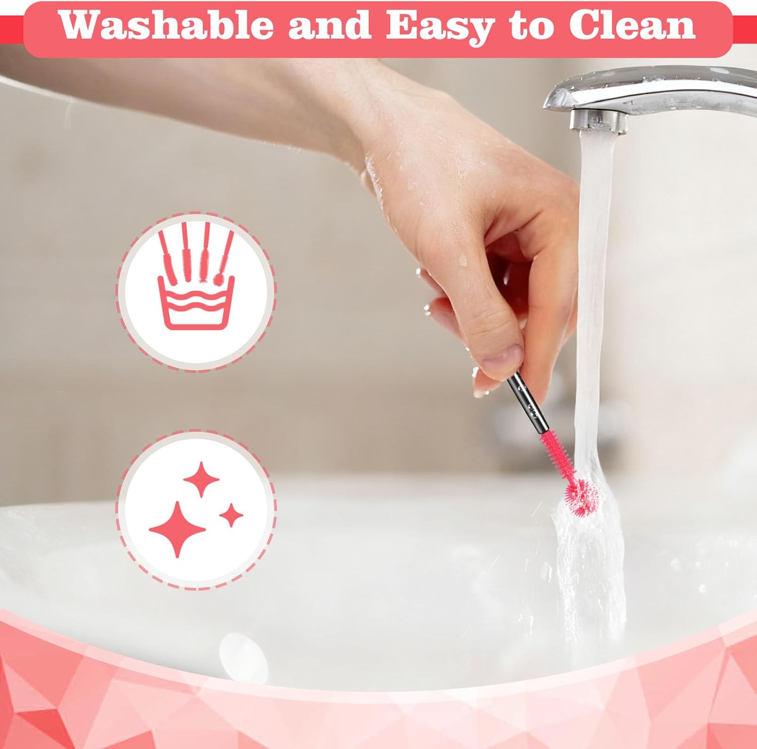 20Pcs Sewing Machine Cleaning Brushes,4 Different Type Reusable Silicone Long Handle Dense Bristles Cleaning Tools for Sewing Machine Internal and Spool Area Machine Parts/Crevice/Dust Clean - Image 5