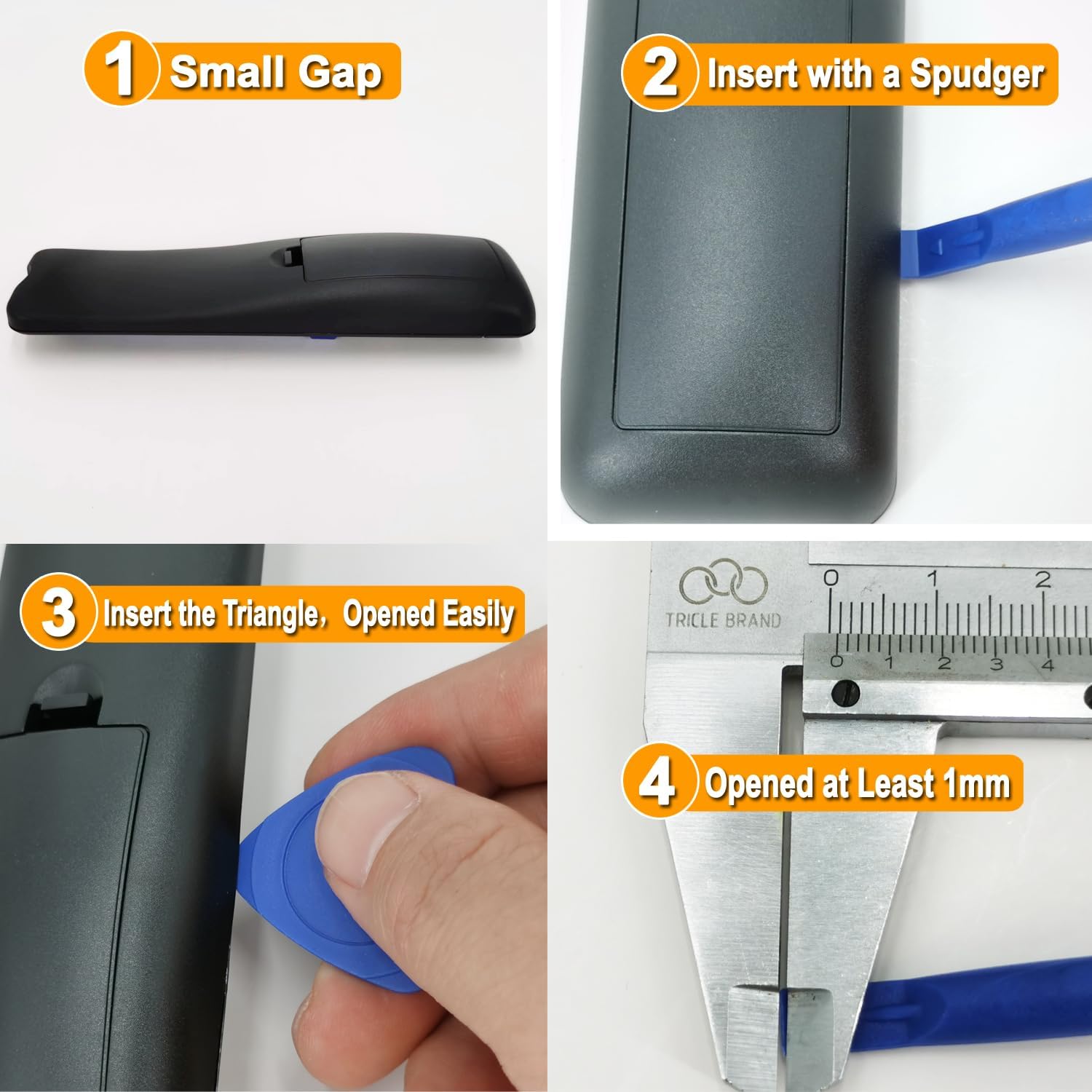 Phone Repair Tool Kit with Sharp-Edge Metal Spudger, 2 Plastic Pry Tools, 5 Triangle Picks for iPhone iPad MacBook Nintendo Switch PS4 Xbox Laptop Keyboard Desktop LCD HP Disassembly - Image 4