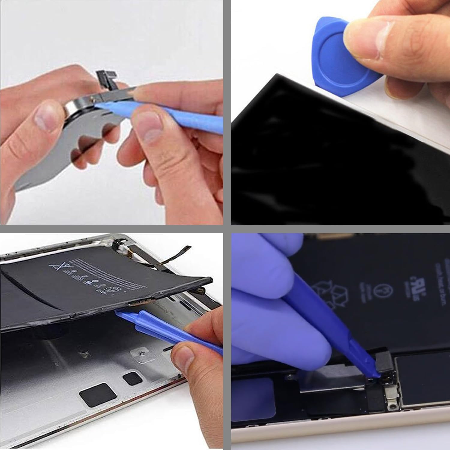 Phone Repair Tool Kit with Sharp-Edge Metal Spudger, 2 Plastic Pry Tools, 5 Triangle Picks for iPhone iPad MacBook Nintendo Switch PS4 Xbox Laptop Keyboard Desktop LCD HP Disassembly - Image 5