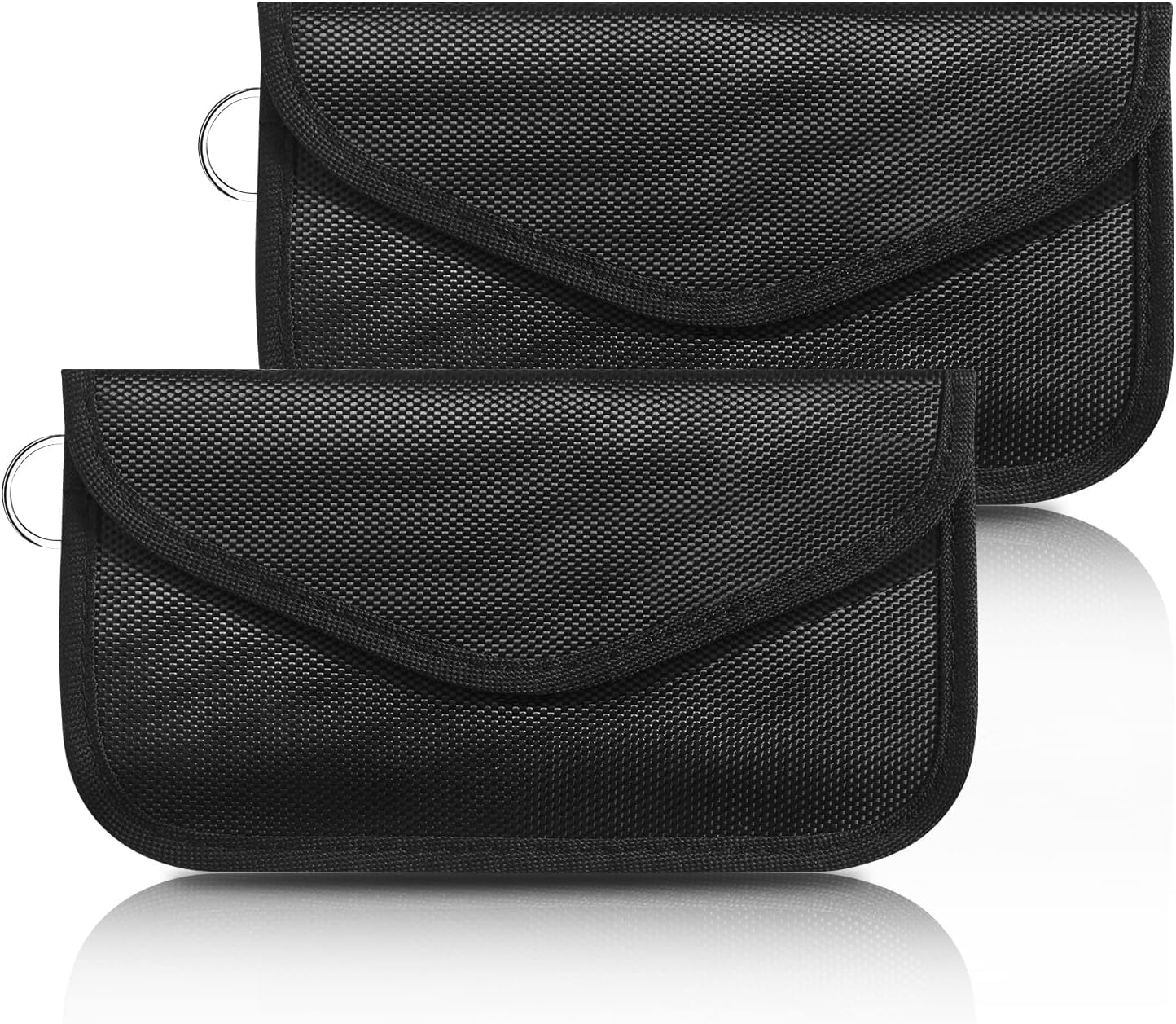 2 Pack Faraday Bag for Cell Phones and Car Key, Signal Blocker Pouch, Anti-Tracking, RFID Signal Blocking, Fire Retardant, Waterproof Faraday Pouch for Privacy, Anti-Hacking Case Blocker - Image 1