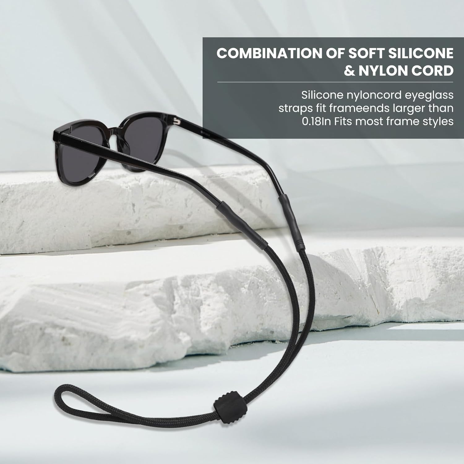 3 Pcs Glasses Strap-Adjustable Eyeglass Holders for Men, Women, and Kids - Neck Eyewear Retainer, Sports Sunglasses Strap, Lanyard - Image 4