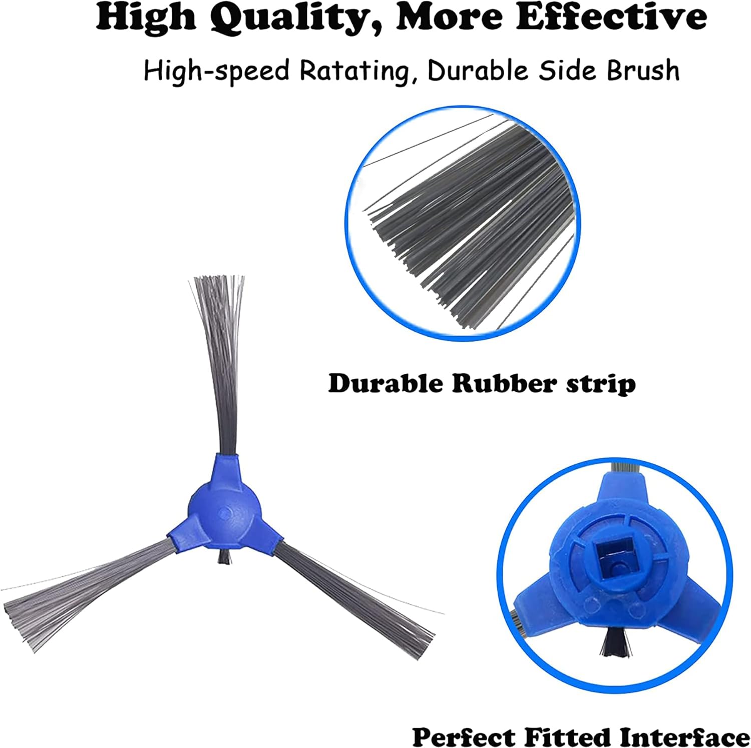 Side Brush Replacement for Eufy RoboVac 11S, RoboVac 12,RoboVac 15C, RoboVac 30, RoboVac 30C, RoboVac 35C Vacuum, 6Pack - Image 2