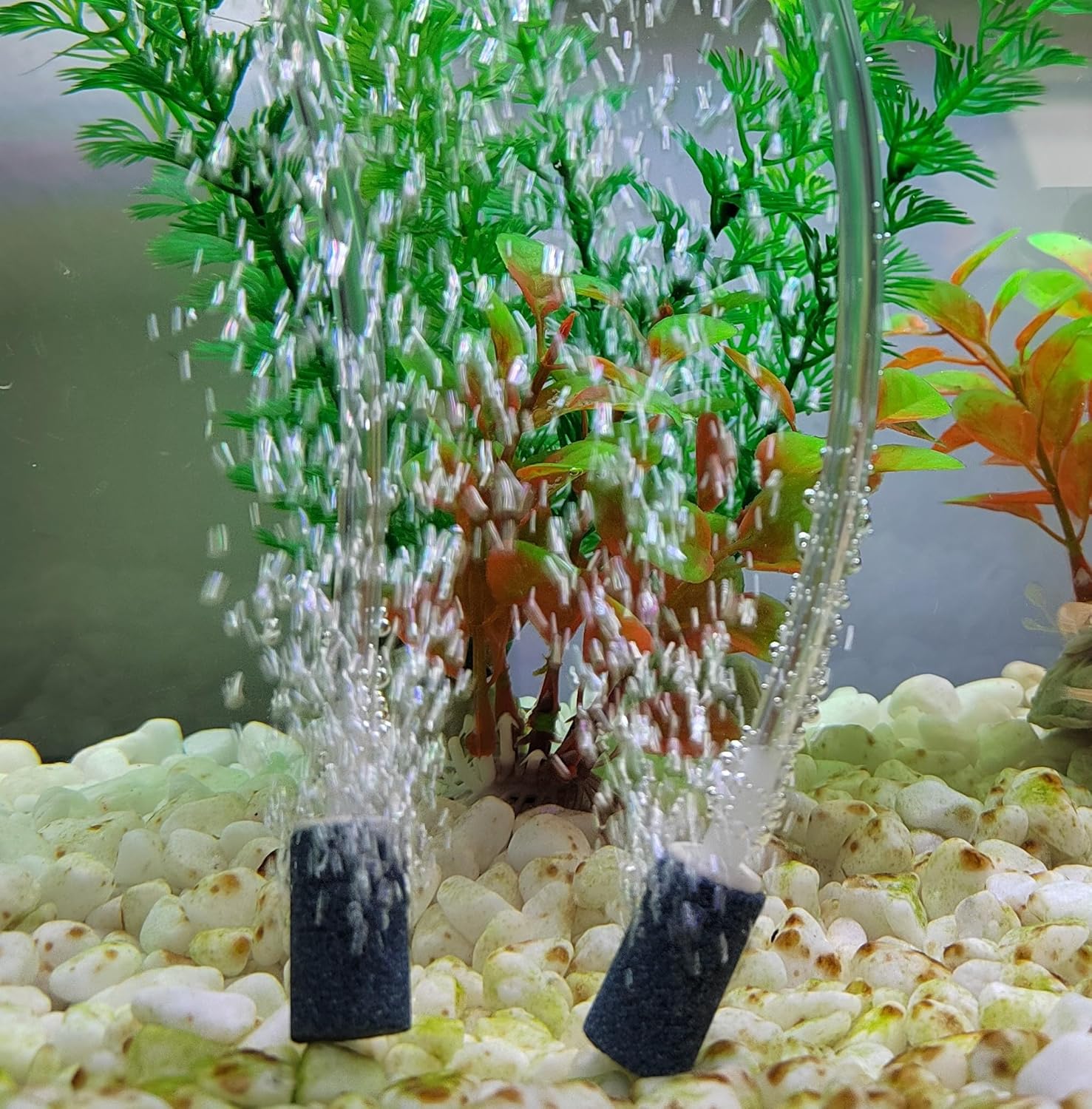 Aquarium Air Stones 1 inch 12 Pack, Bubble Stone, Aerator Bubble Differ, Air Pump Accessories for Aquariums, Fish Tanks, and Hydroponics - Image 2
