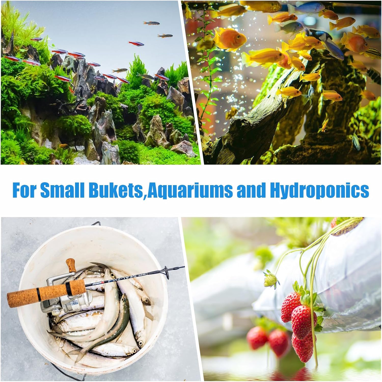 Aquarium Air Stones 1 inch 12 Pack, Bubble Stone, Aerator Bubble Differ, Air Pump Accessories for Aquariums, Fish Tanks, and Hydroponics - Image 6