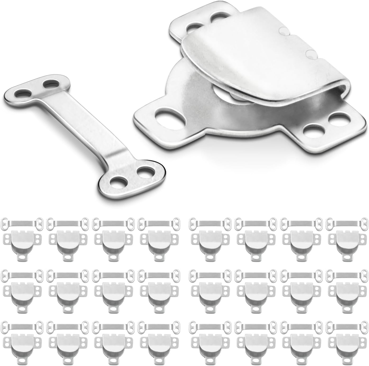25Set Sewing Hook and Eye Closures for Clothing Sewing Clasps and Fasteners, Hook and Eye Closure for Pant Waist,Bra,Jeans and Others Sewing DIY Craft - Image 1