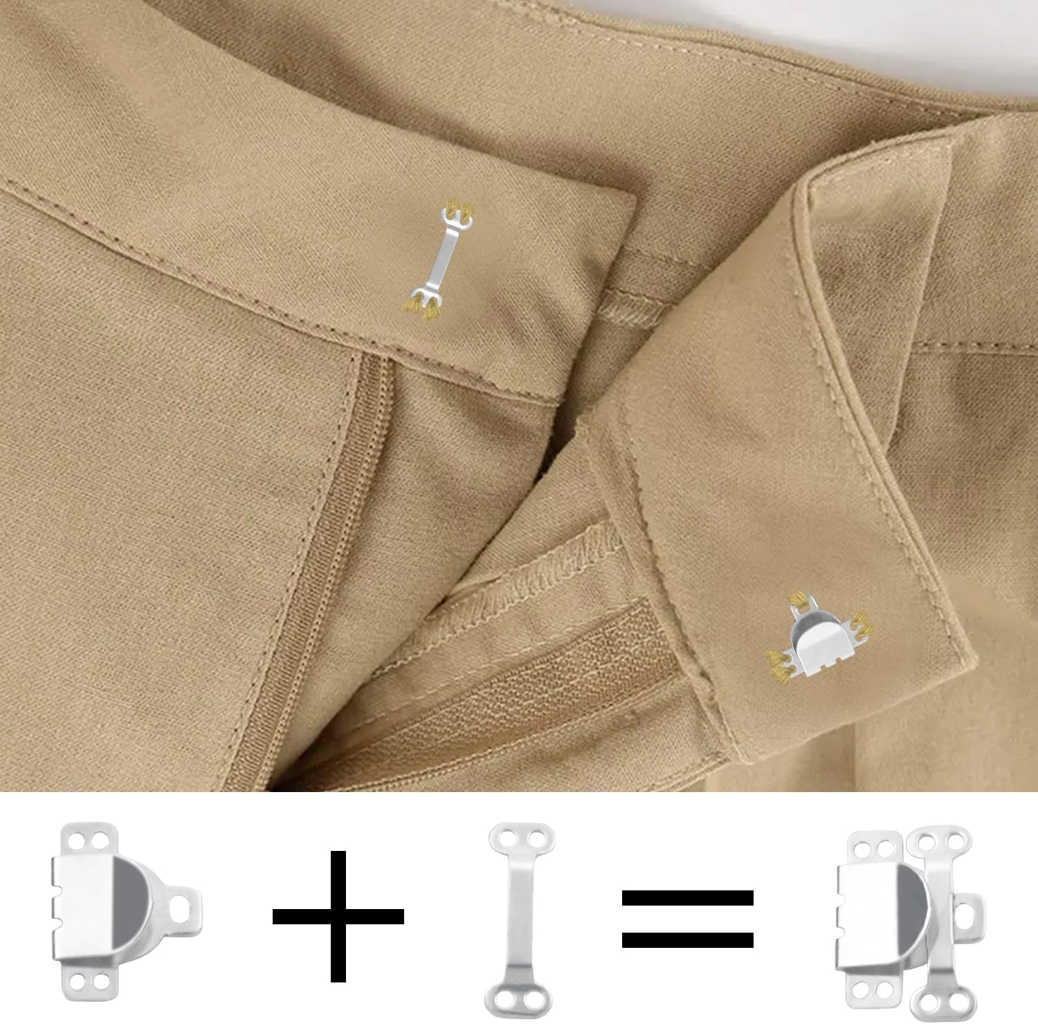 25Set Sewing Hook and Eye Closures for Clothing Sewing Clasps and Fasteners, Hook and Eye Closure for Pant Waist,Bra,Jeans and Others Sewing DIY Craft - Image 4
