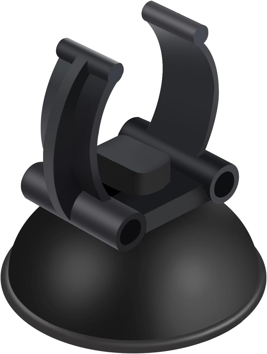 12 Pack Aquarium Suction Cups with Clip Black,for 1