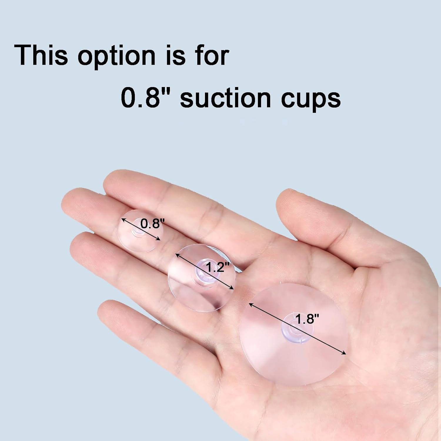 20 Packs Suction Cups 0.8 Inch Clear Sucker Pads Without Hook for Glass Home Organization Decoration - Image 4
