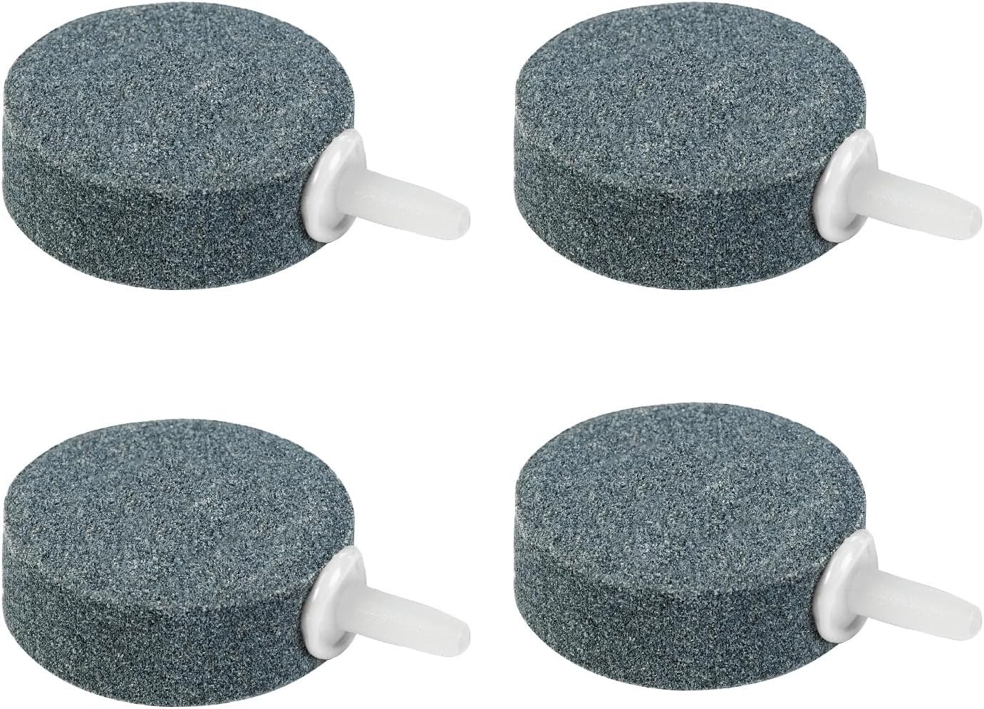 Air Stone Disc, 4 Packs, Aerator Bubble Differ, Air Pump Accessories for Hydroponics, Aquarium Fish Tank, Ponds, DWC Reservoirs and Circulation System (1.5 inch) - Image 1
