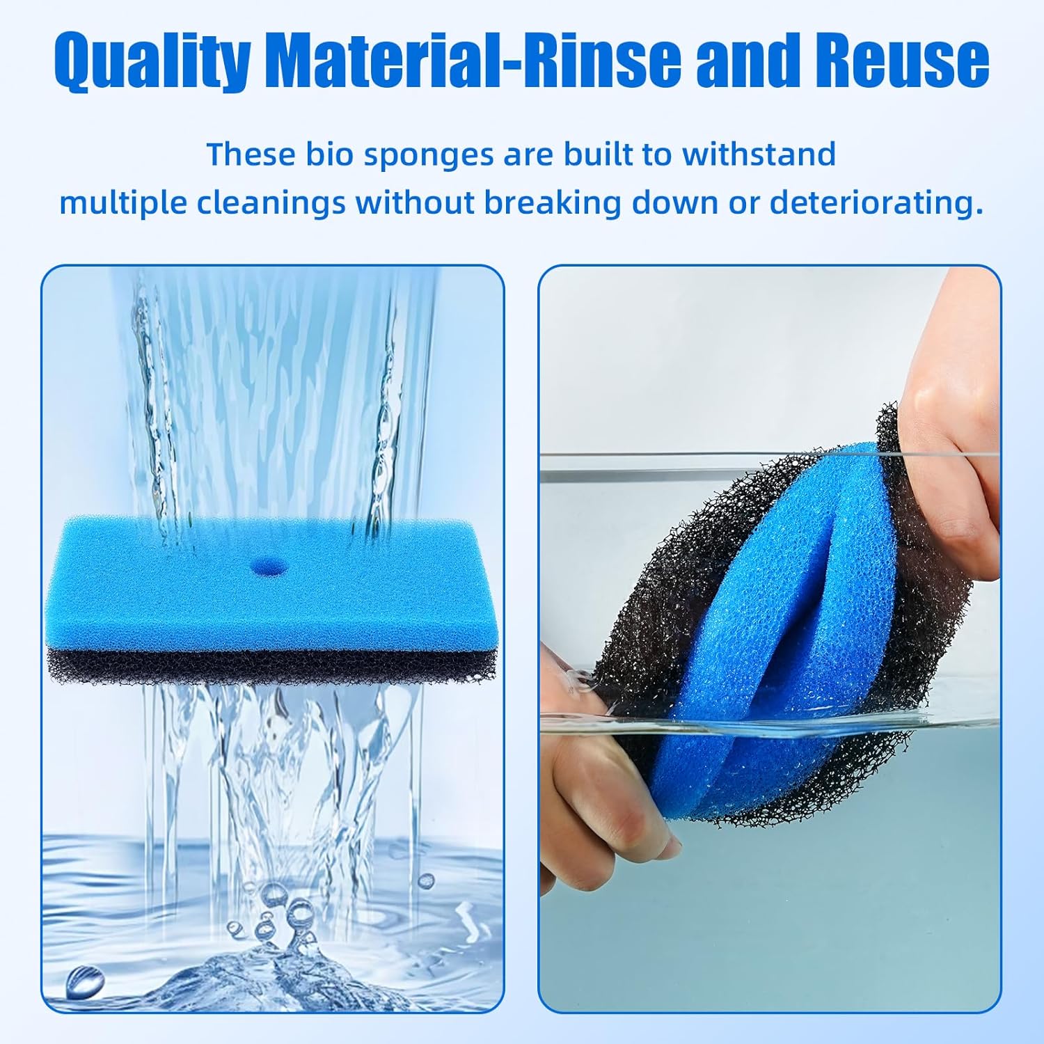 Replacement Pond Filter Pads Compatible with TotalPond 52231 and 52229 Pond Filter Box Sponge Filter Media Pad for Outdoor Koi Fish (2pcs) - Image 4