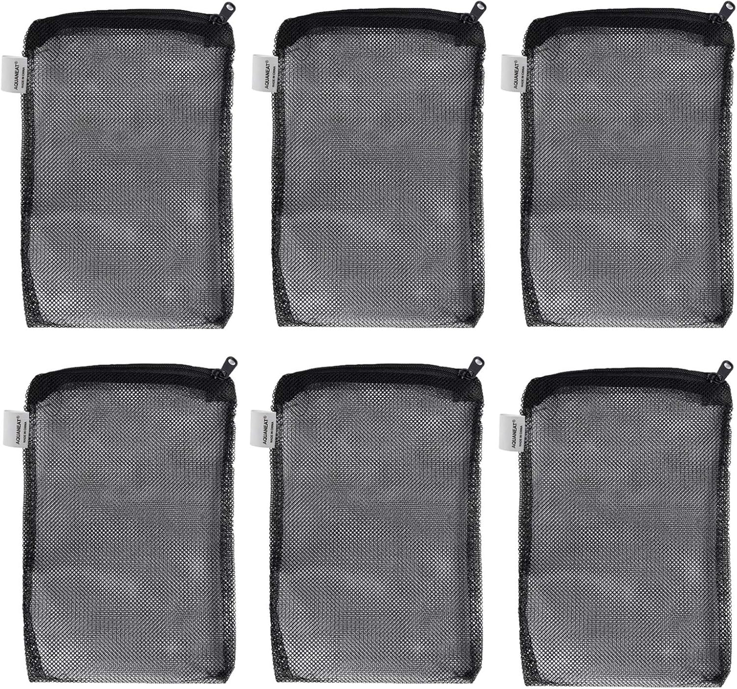Filter Media Mesh Bags with Plastic Zipper Reable… (6PCS) - Image 1