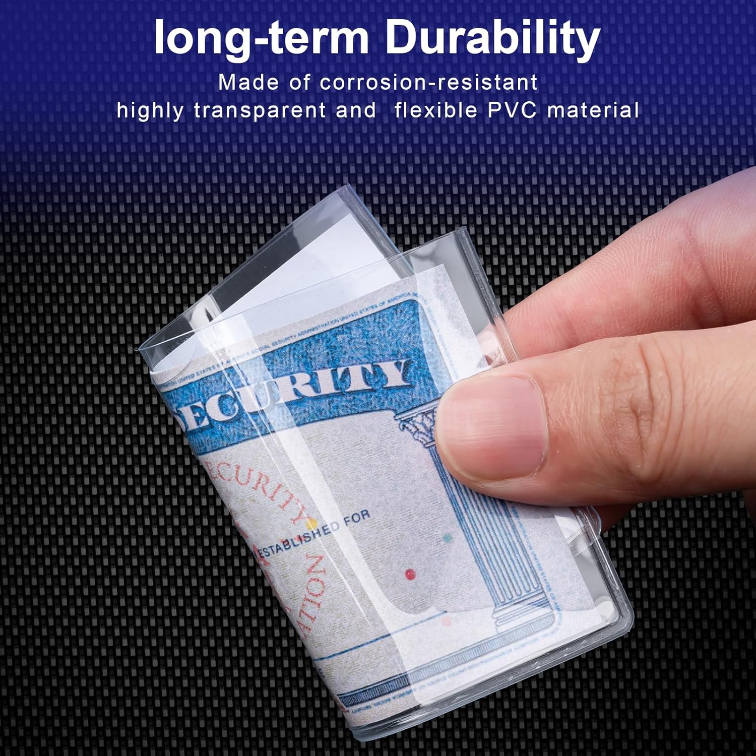 10 Pack Social Security Card Protector Medicare New Credit Card Holder,24 Mil Soft Clear Card for Waterproof SSN Card Protector，ID/Debit/Credit Card Covers Sleeve(10) - Image 4