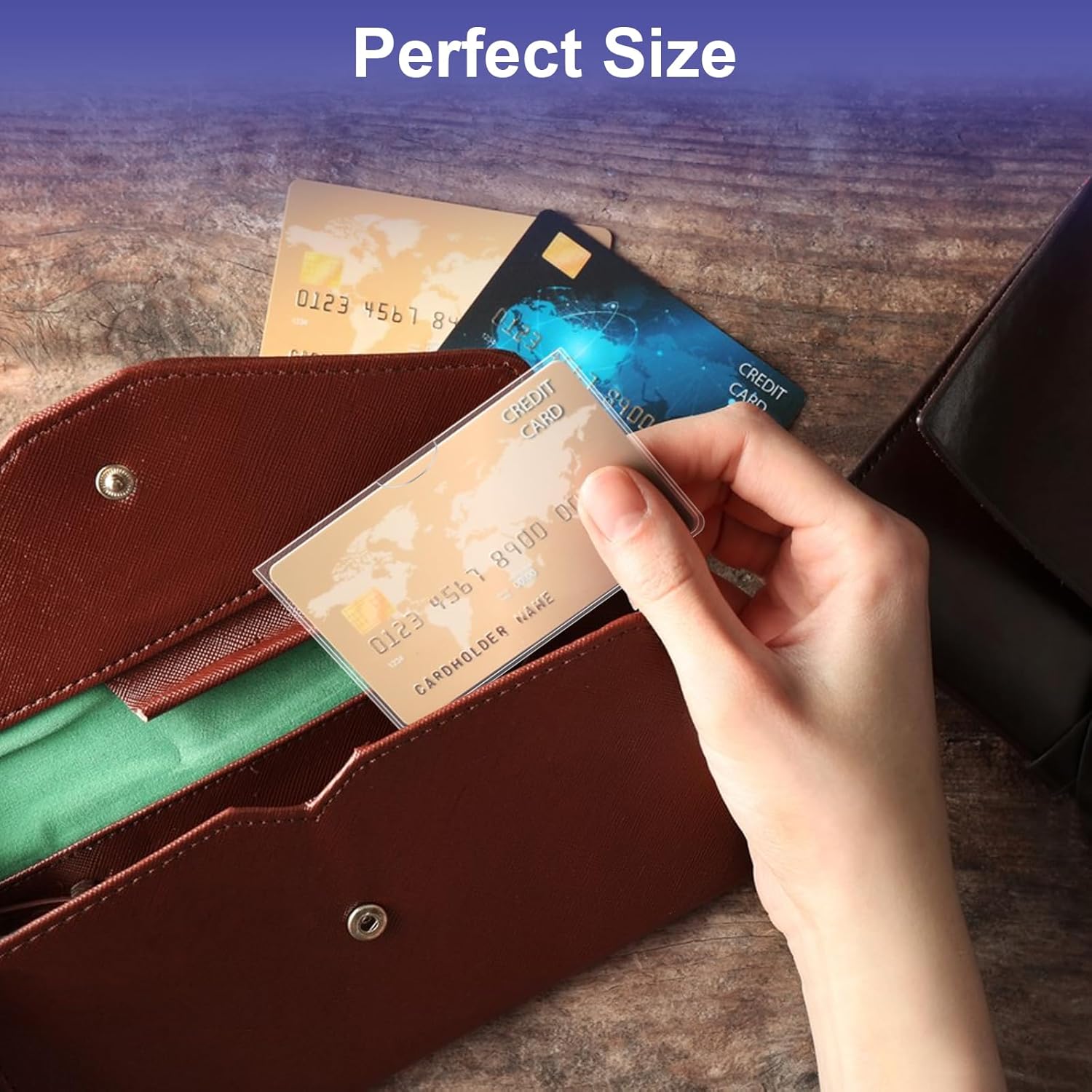10 Pack Social Security Card Protector Medicare New Credit Card Holder,24 Mil Soft Clear Card for Waterproof SSN Card Protector，ID/Debit/Credit Card Covers Sleeve(10) - Image 7