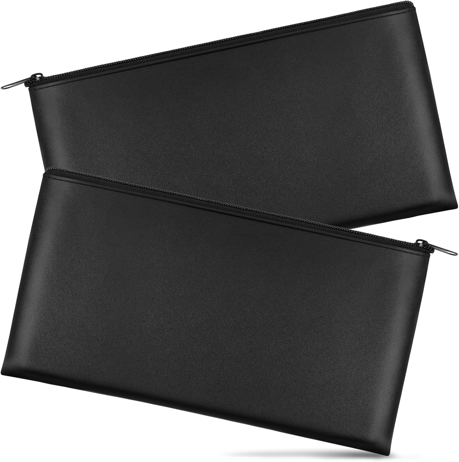 2 Pieces Money Bags with Zipper, 11x6.1 inch Money Pouch, Bank Bag, Cash Bag, Check Wallet, Cosmetics - Image 1