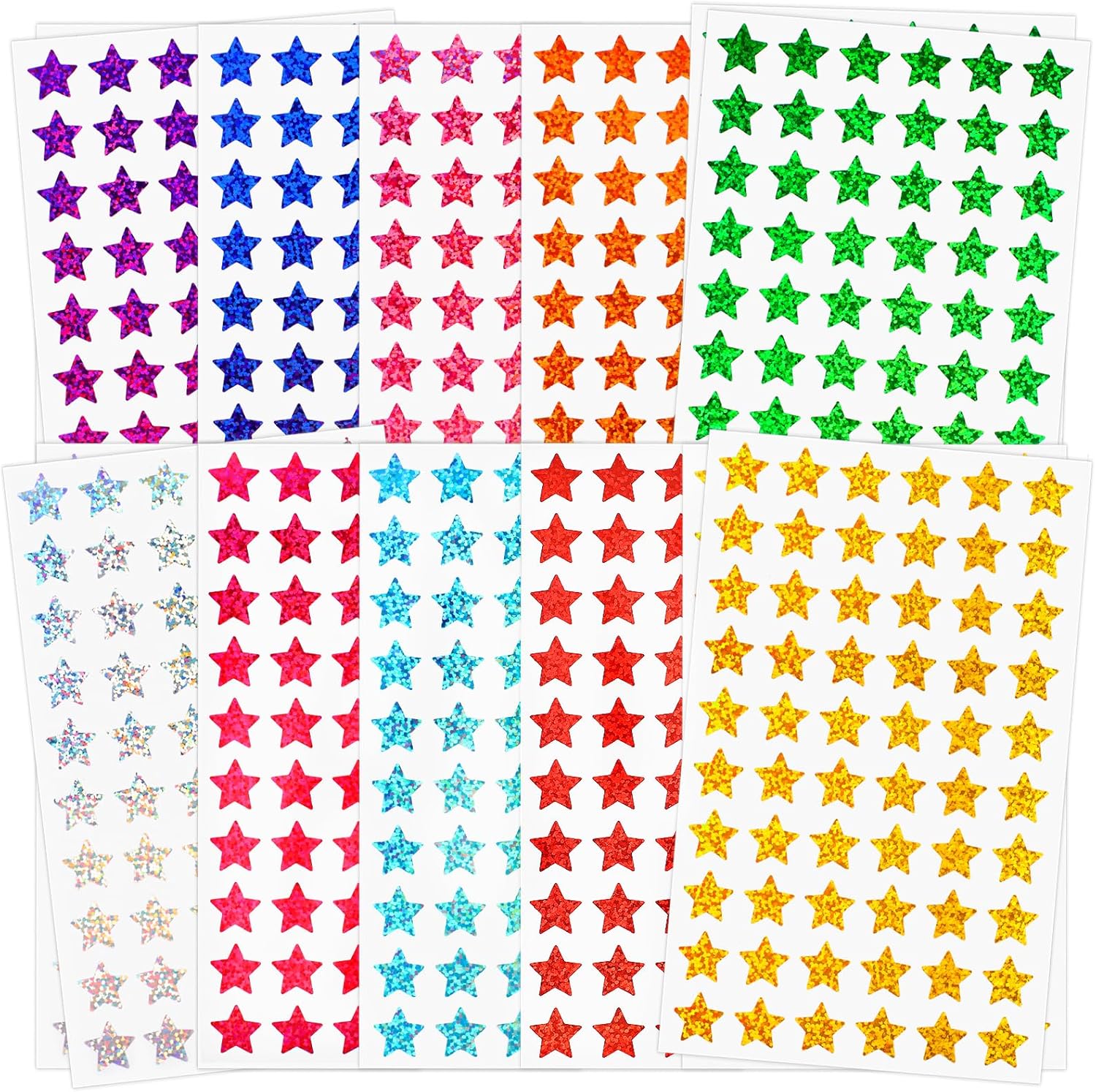 3000 PCS Star Stickers, 0.6