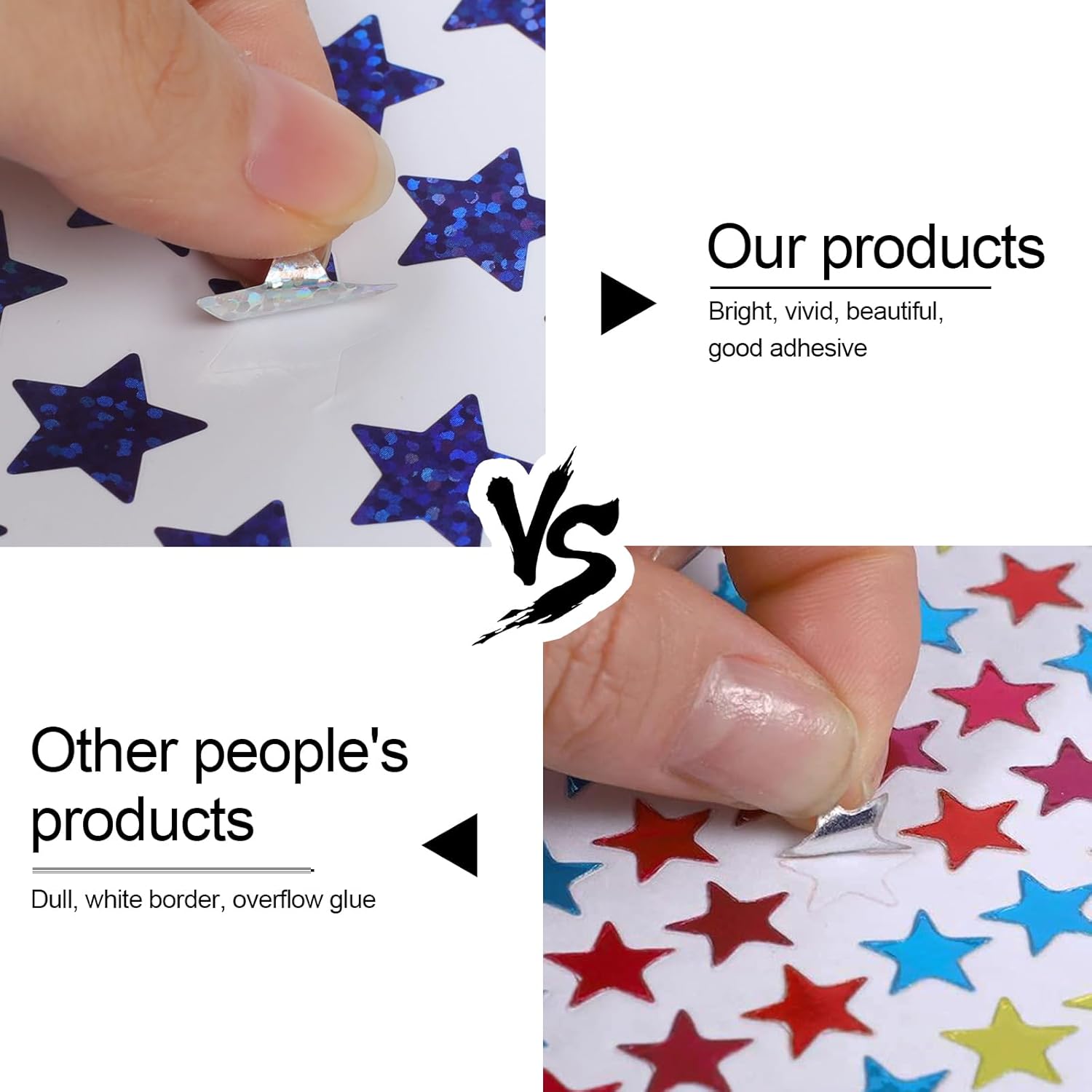 3000 PCS Star Stickers, 0.6
