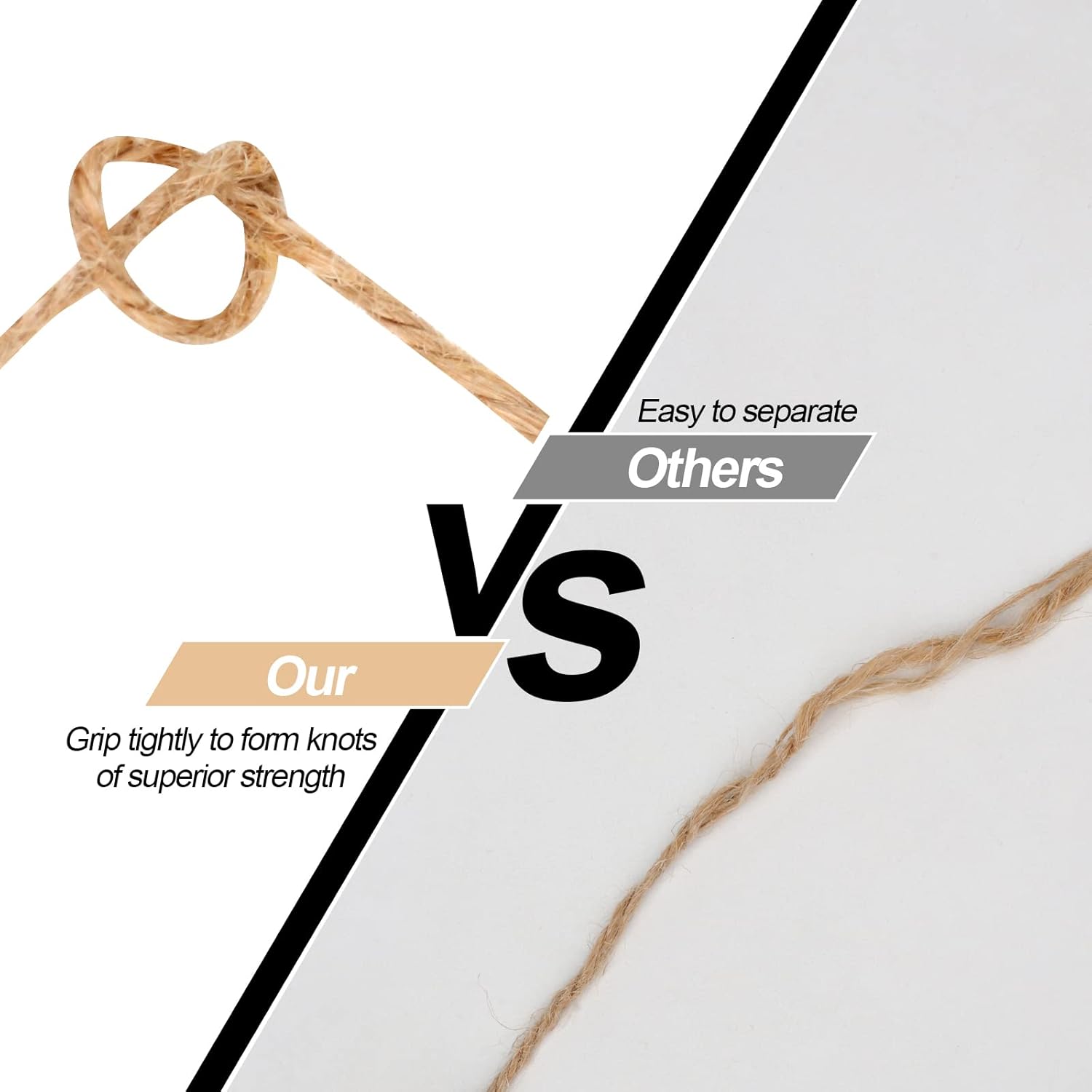 984 FT Natural Jute Twine, 3ply Thin Ribbon Hemp Twine for Gardening, Plant, Gift Wrapping, Art, Wedding Decoration, Packing, Bulk (3 Roll) - Image 4