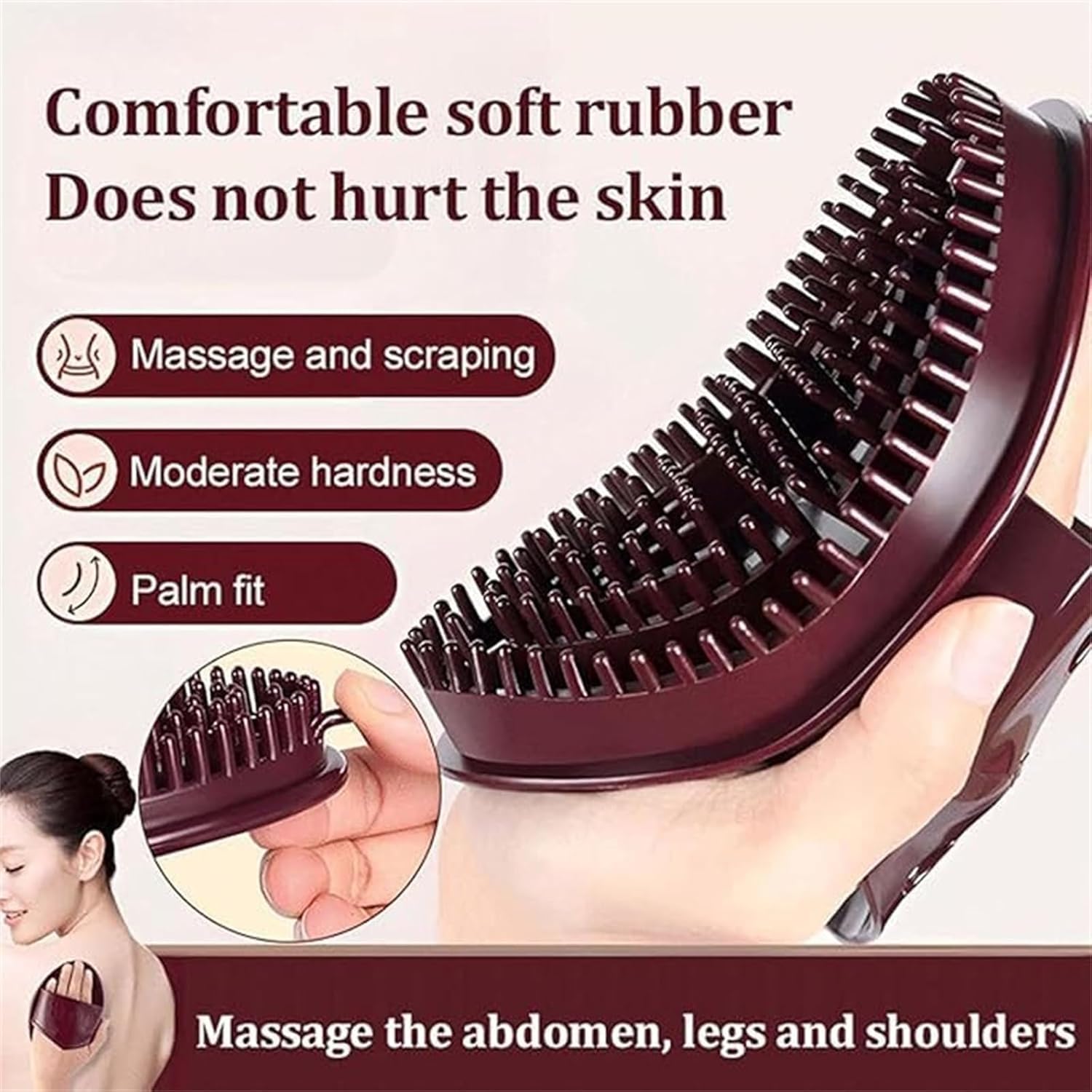 2 Pcs Meridian Brh Massage Brh, Beauty Salon Professional Ctom Meridian Brh, Acupressure Meridian Brh, Meridian Scalp Massage Brh, Full Body Relaxation Comb - Image 2