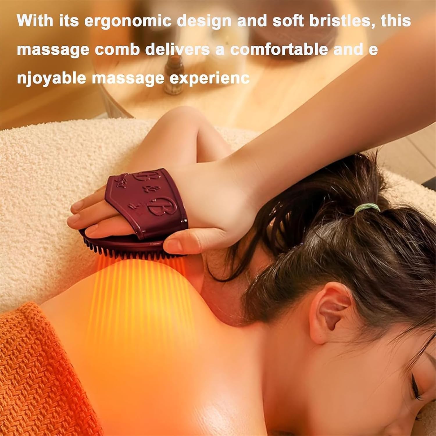 2 Pcs Meridian Brh Massage Brh, Beauty Salon Professional Ctom Meridian Brh, Acupressure Meridian Brh, Meridian Scalp Massage Brh, Full Body Relaxation Comb - Image 4