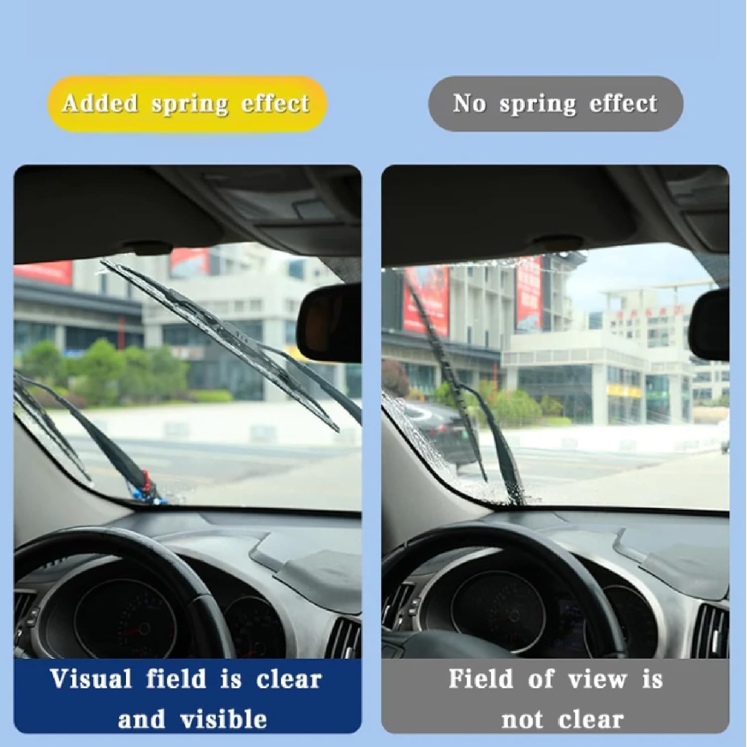 2Pcs Windshield Wiper Arm Pressure Spring Booster, Wiper Arm Pressure Spring Set, Enhance Wiper Performance, Easy Install, Improved Visibility in Rain/Snow - Suitable for All Vehicles - Image 6