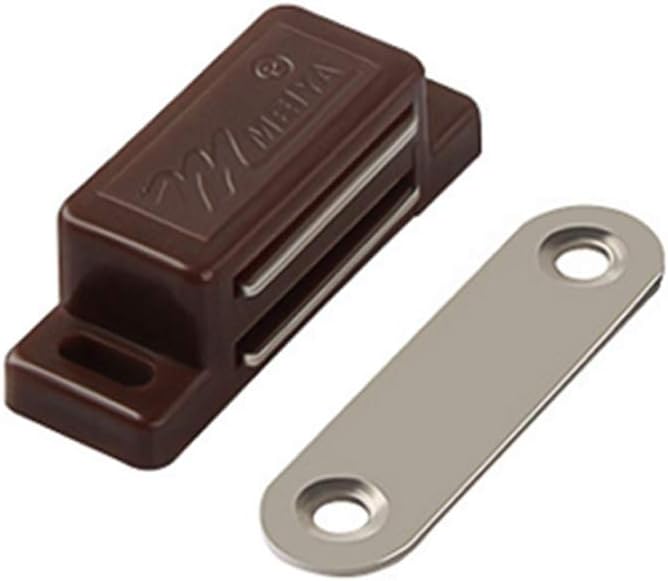 Cabinet Magnetic Latch - 12 Pack Brown Cabinet Door Magnets Catch for Closure Cupboards Drawers Kitchen Bathroom and Shutters - Image 2