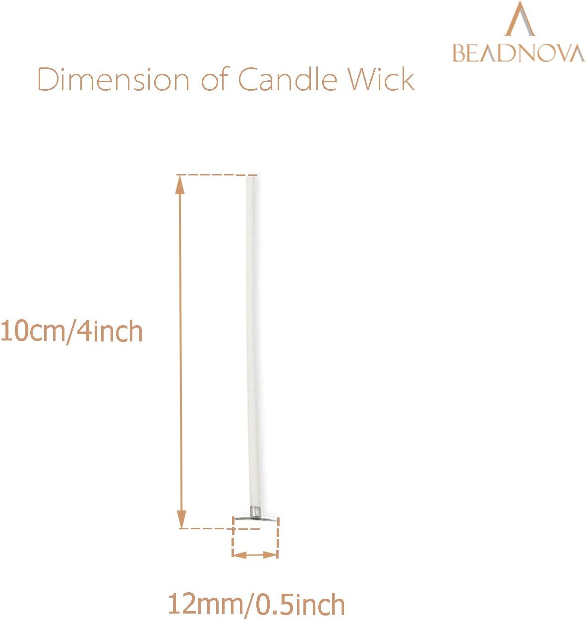 Candle Cotton Wicks 4 Inch 150pcs Short Candle Making Wicks for Making DIY - Image 2