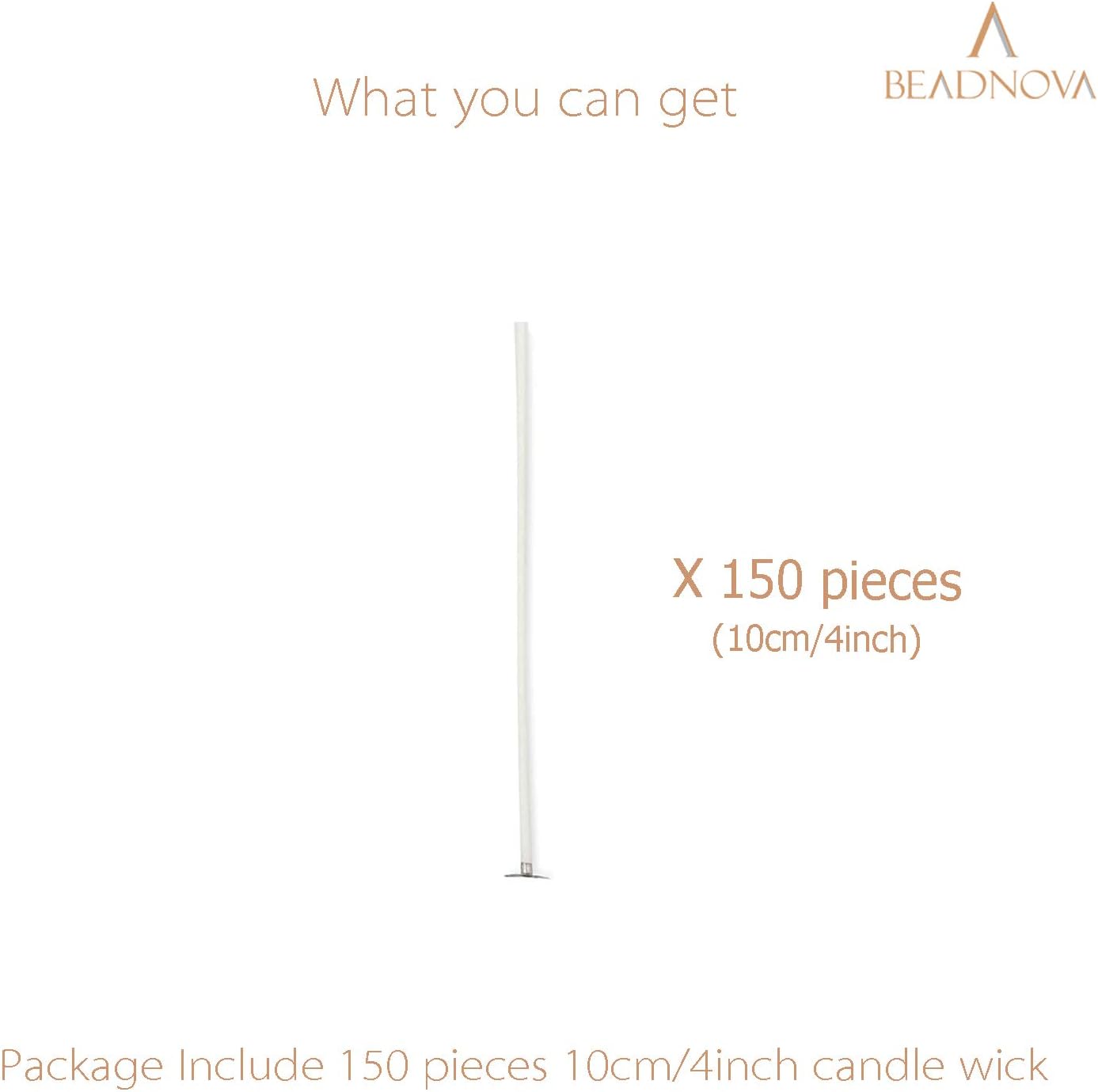 Candle Cotton Wicks 4 Inch 150pcs Short Candle Making Wicks for Making DIY - Image 3