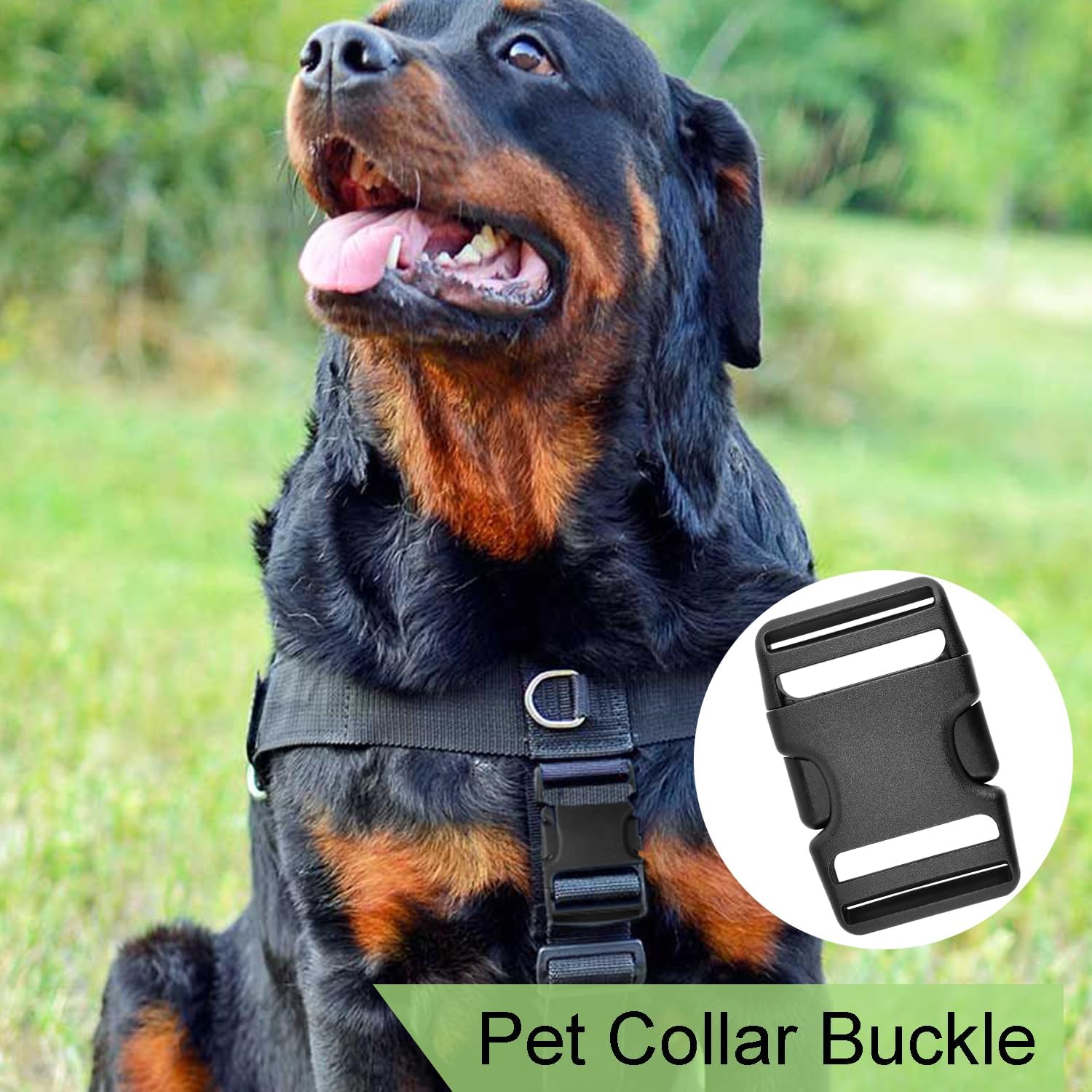 CooBigo 3pcs 1-1/2 Inch Plastic Buckle for Strap Replacment, Heavy Duty Belt Buckles Backpack Clips Luggage Webbing Straps Side Release Buckle Clasp - Image 3