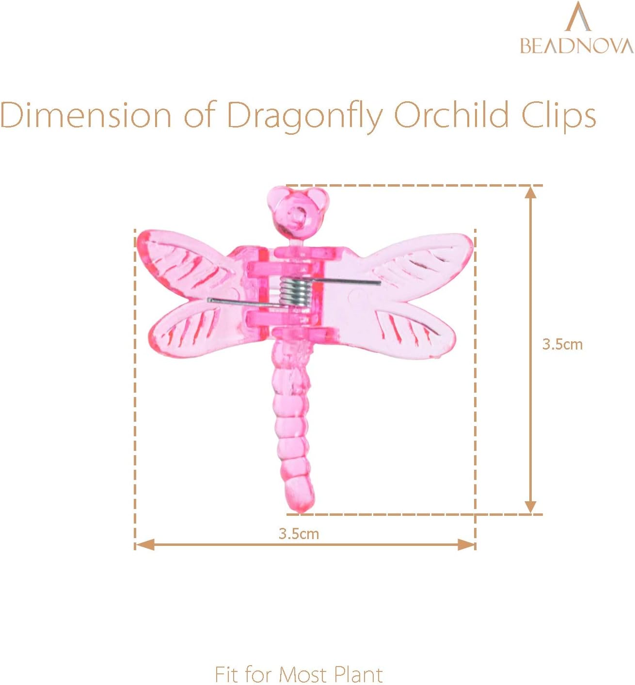 Dragonfly Plant Clips - 30PCS Mix Color Orchid & Vine Support Clips - Image 2