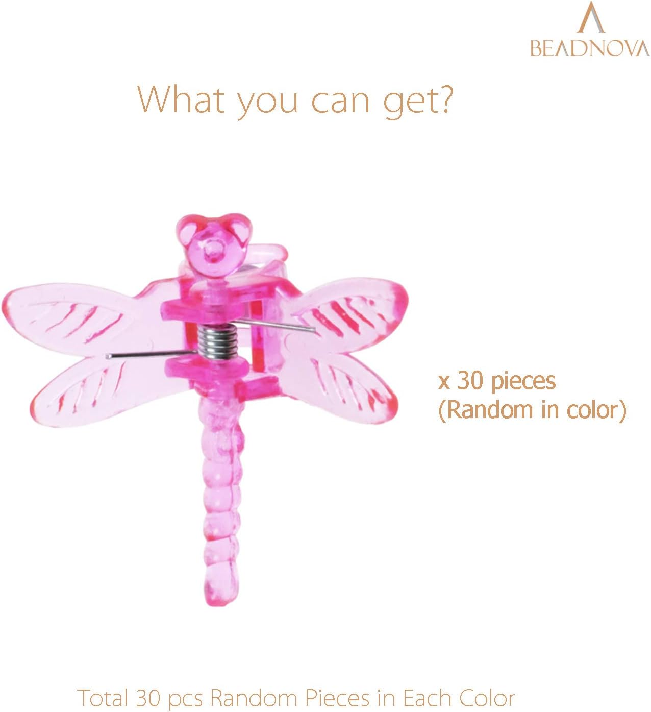 Dragonfly Plant Clips - 30PCS Mix Color Orchid & Vine Support Clips - Image 3