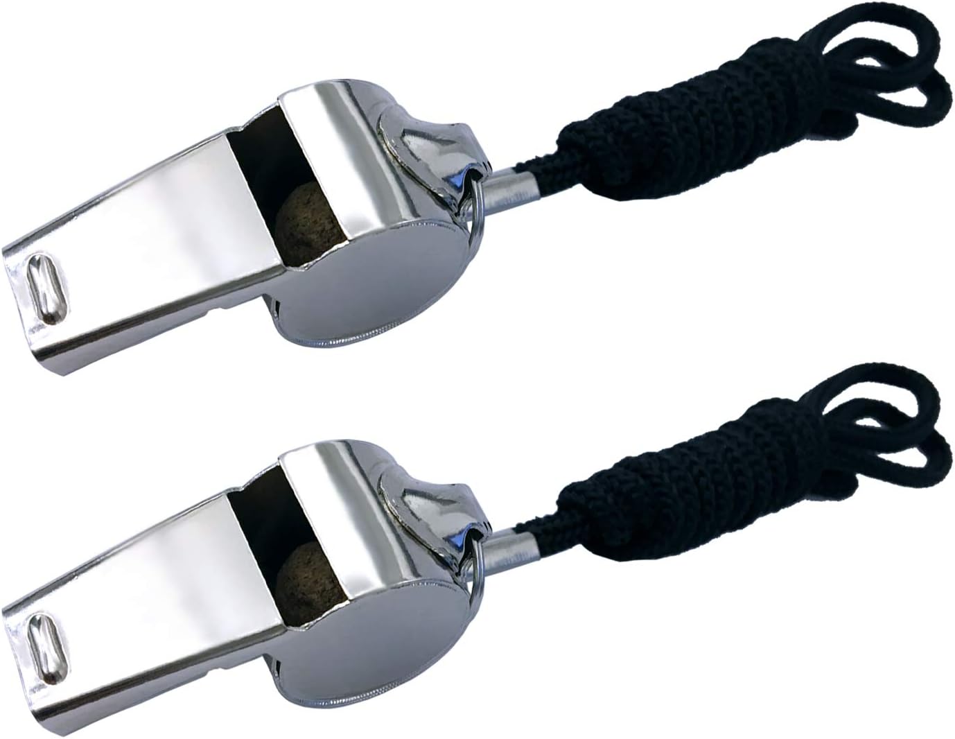 Stainless Steel Whistles with Lanyard Lifeguard Whistle Referee Whistle Metal Whistle Sports Whistle Coaches Whistle - Image 1