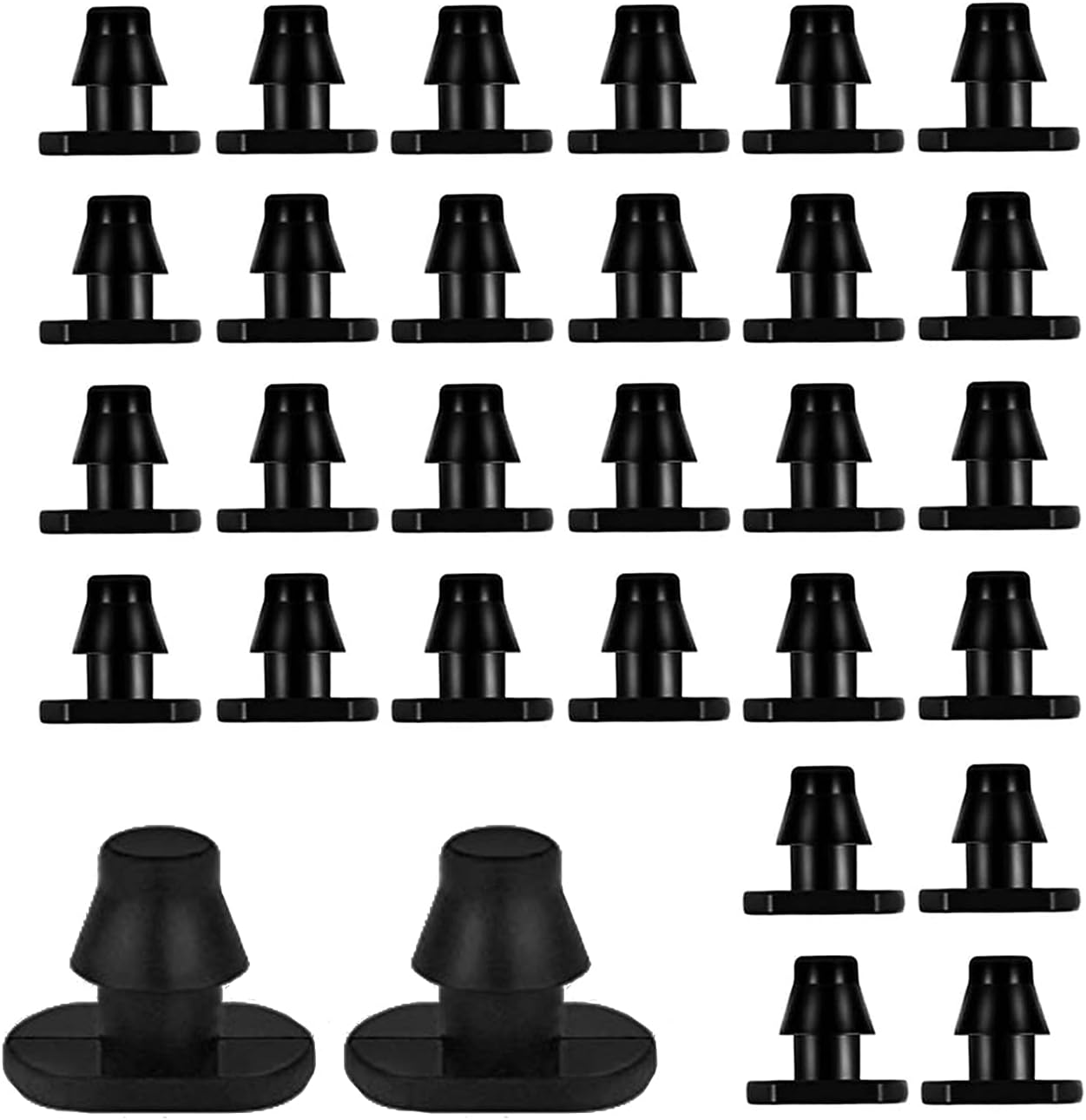 Drip Irrigation Connectors 30 Pcs 1/4 Inch Barbed Drip Line Plugs End Plugs Irrigation Connectors for 1/4 Inch Tubing Water Tubing Gardening Supplies (30pcs) - Image 1