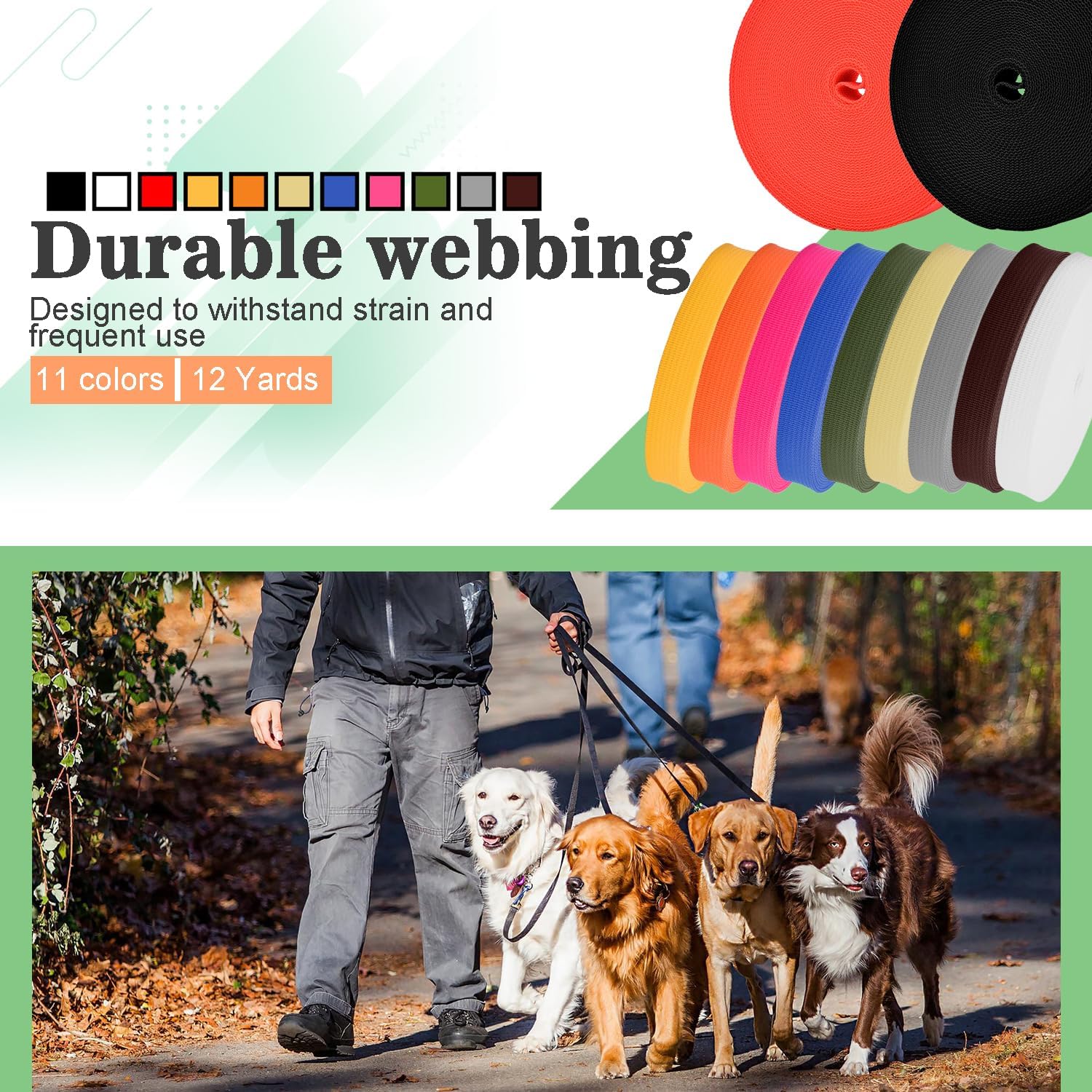 CooBigo Polypropylene Webbing Strap 3/4