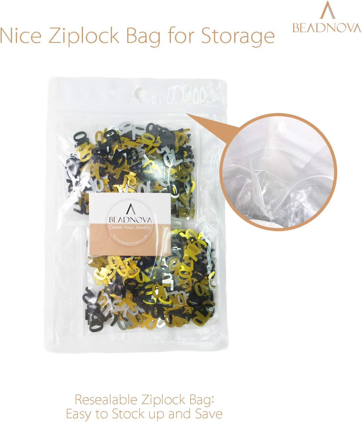 70th Birthday Confetti Seventy Years Old 70 Anniversary Number Confetti for Birthday Party Decor Wedding Table Decoration (1oz, Gold Silver Black Mix) - Image 5