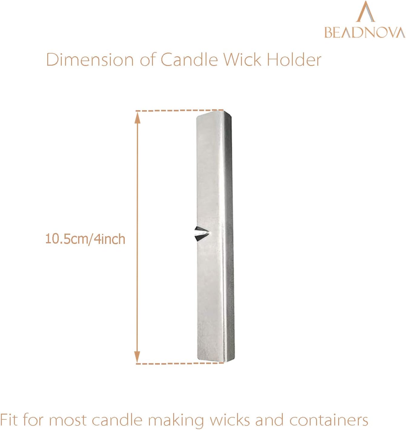 Candle Wick Holders Metal Wick Bar Centering Device Centering Tool Holder for Candle Making (10 Pcs) - Image 2