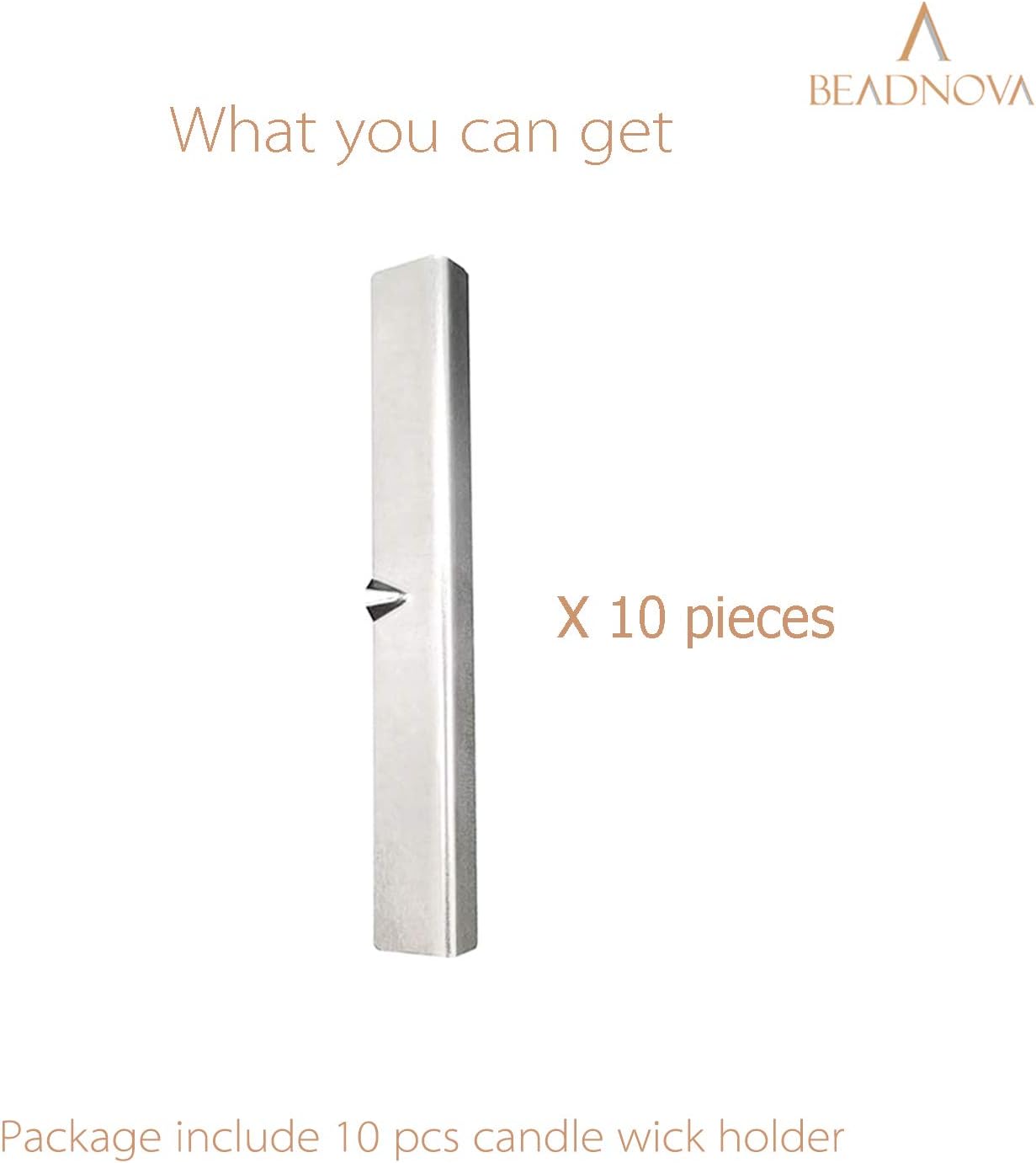 Candle Wick Holders Metal Wick Bar Centering Device Centering Tool Holder for Candle Making (10 Pcs) - Image 3