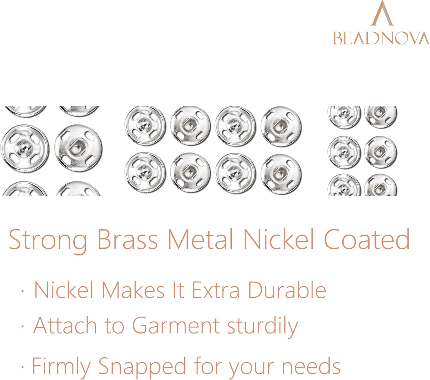 Snaps Buttons for Sewing Leather Snaps Button Press Sewing Tools Fastener Tools for Clothes (106 Sets, 3 Sizes) - Image 6